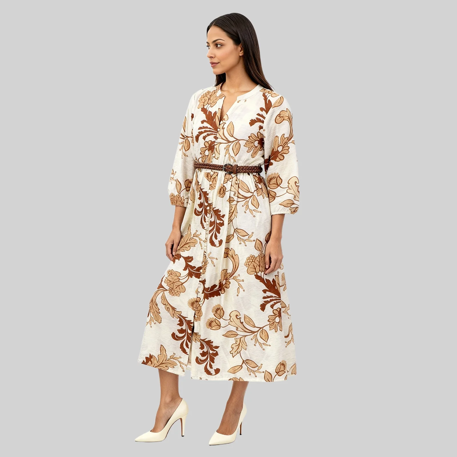 Floral Flare Dress - Image 5