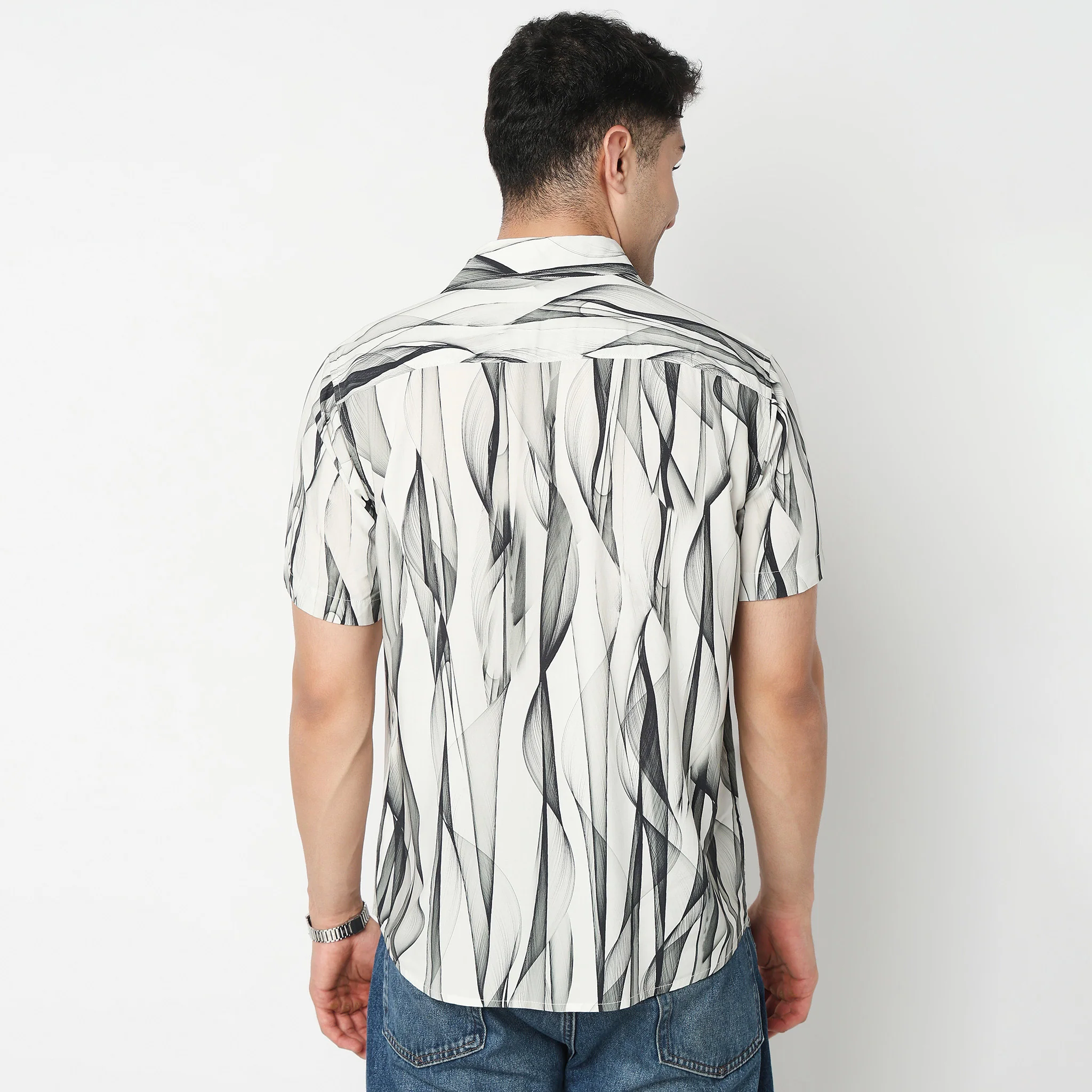 Floral Half Sleeve Retreat Shirt - Image 4