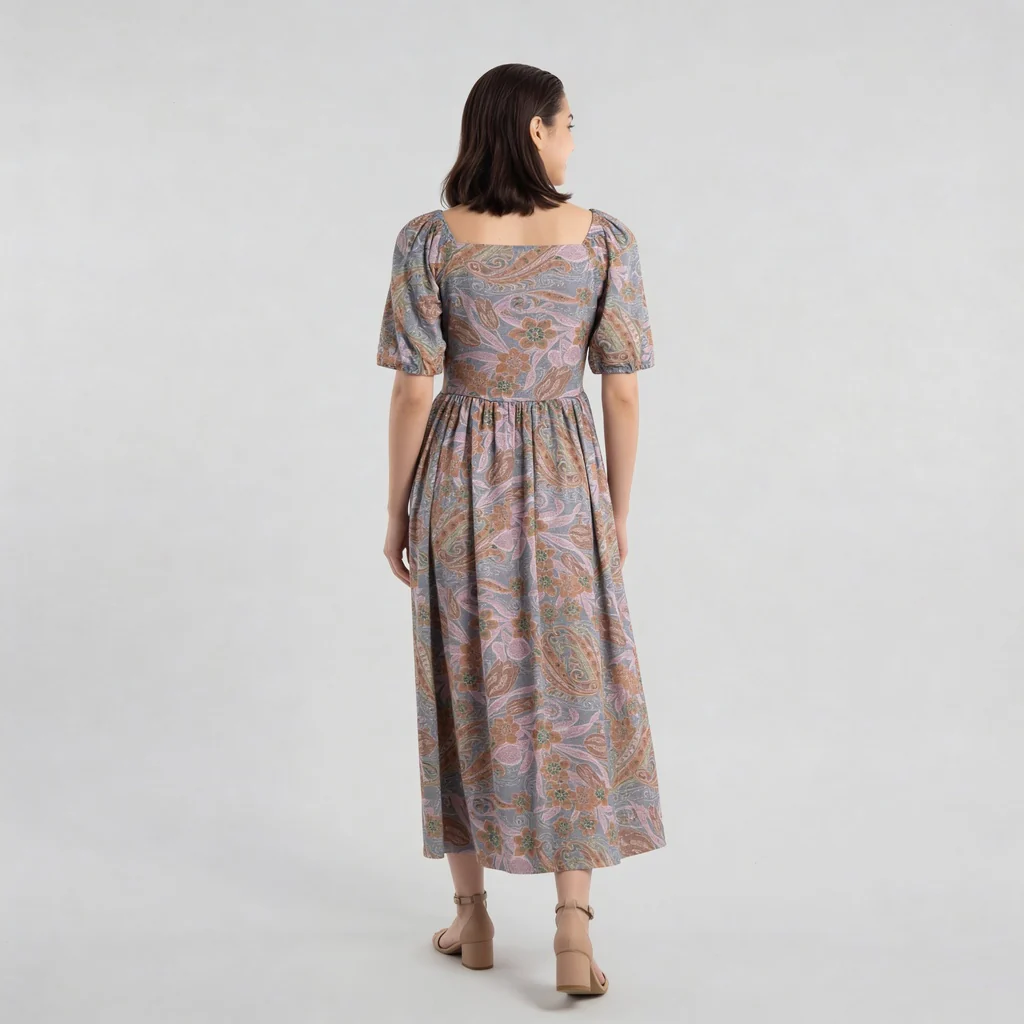 Front Rushed Dress - Image 3