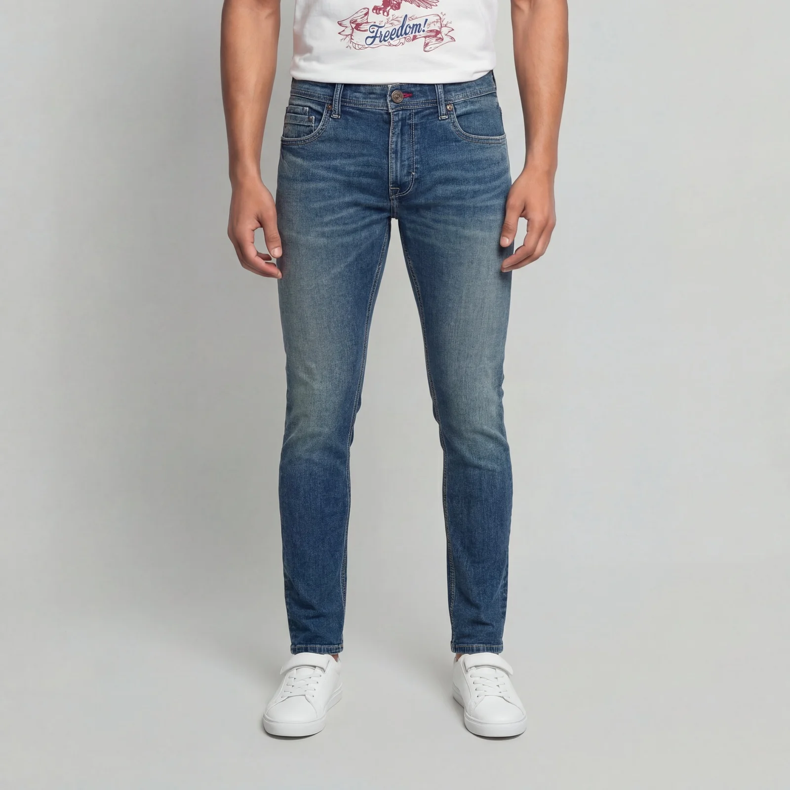 Full Length Straight Fit Jeans - Image 2