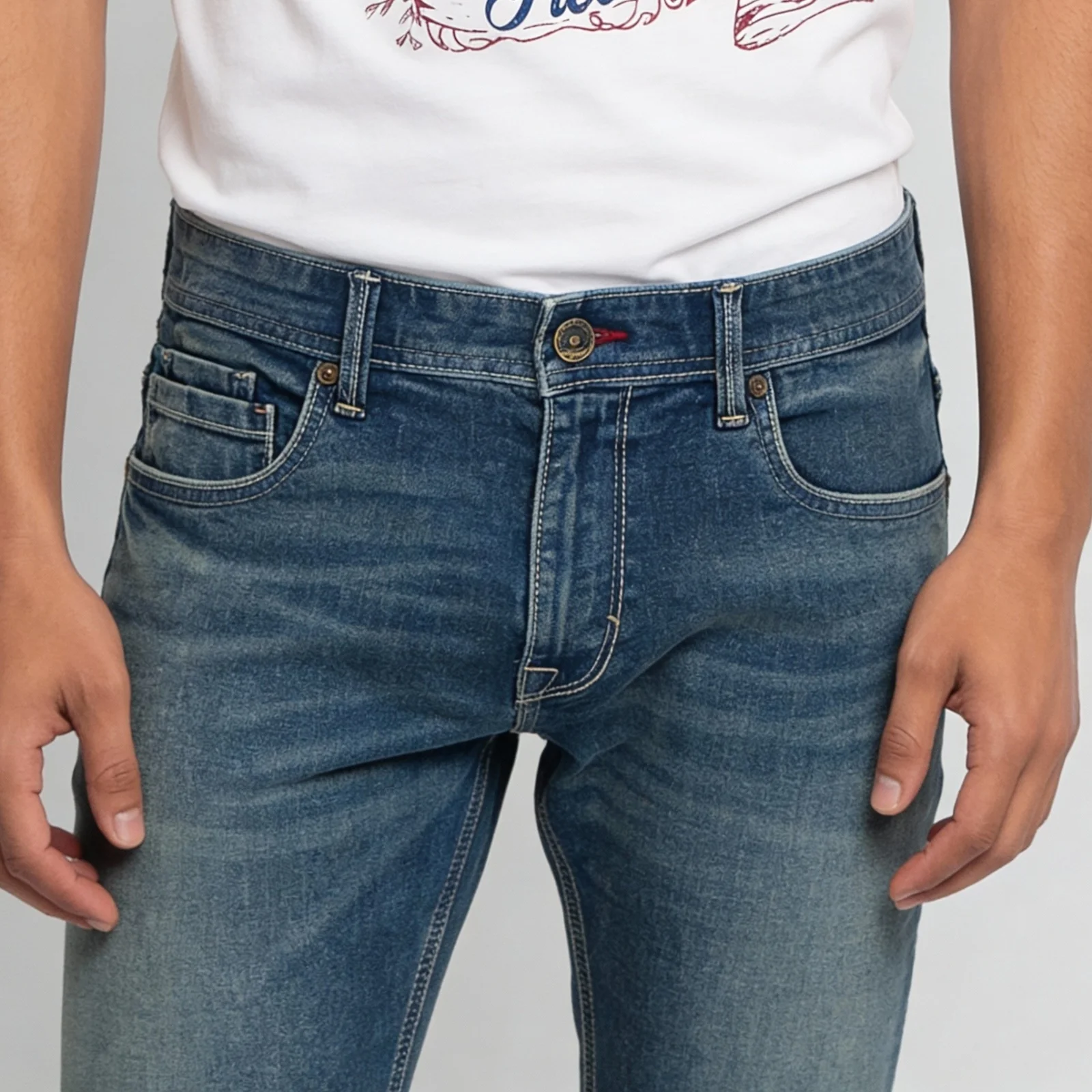 Full Length Straight Fit Jeans - Image 4