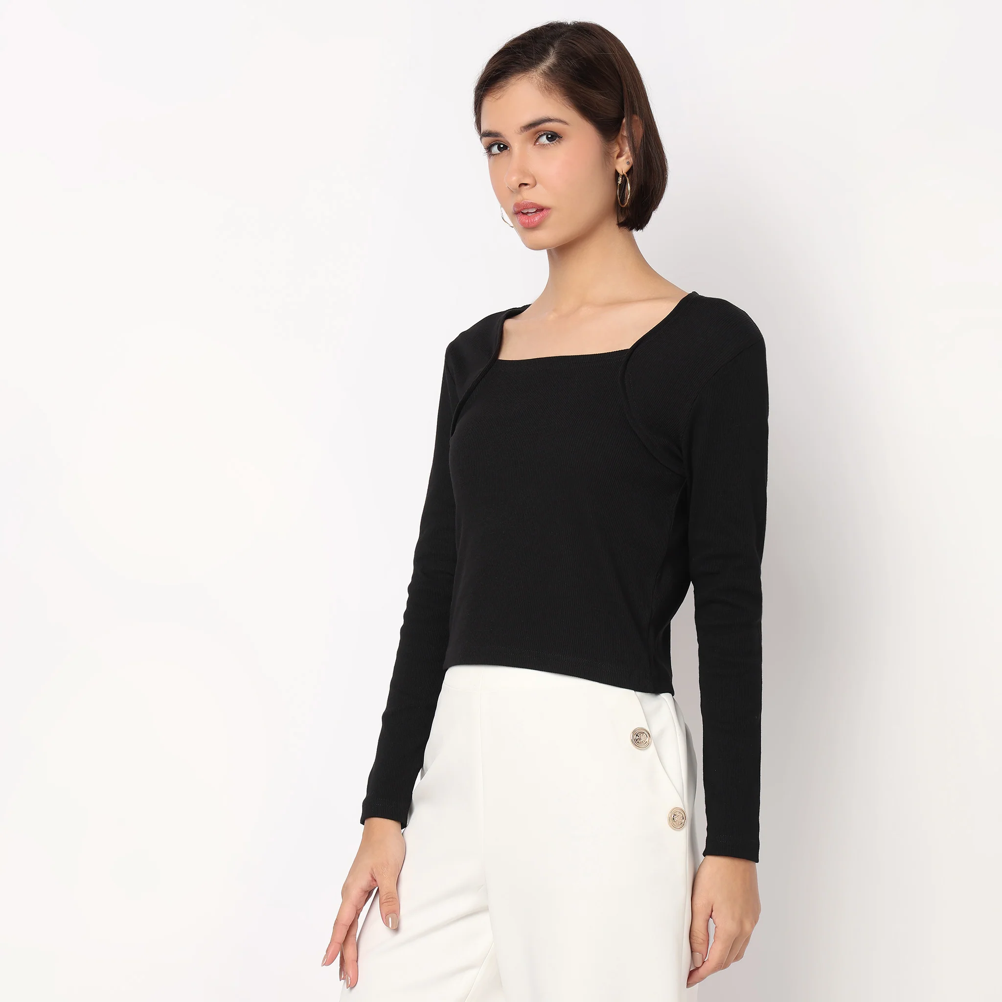 Full Sleeve Betty Crop T-Shirt - Image 5