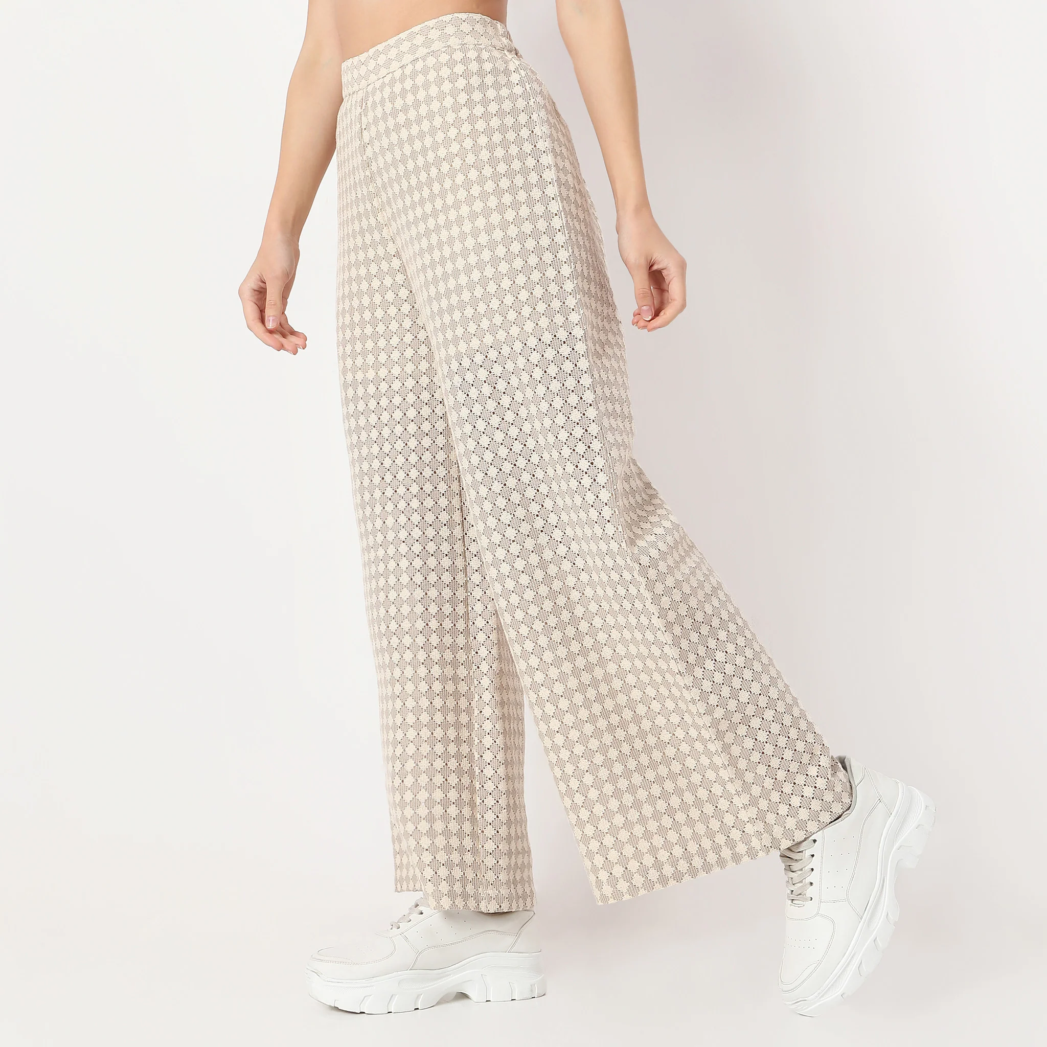 Betty Cotton Trendy Full Length Palazzo - Image 5