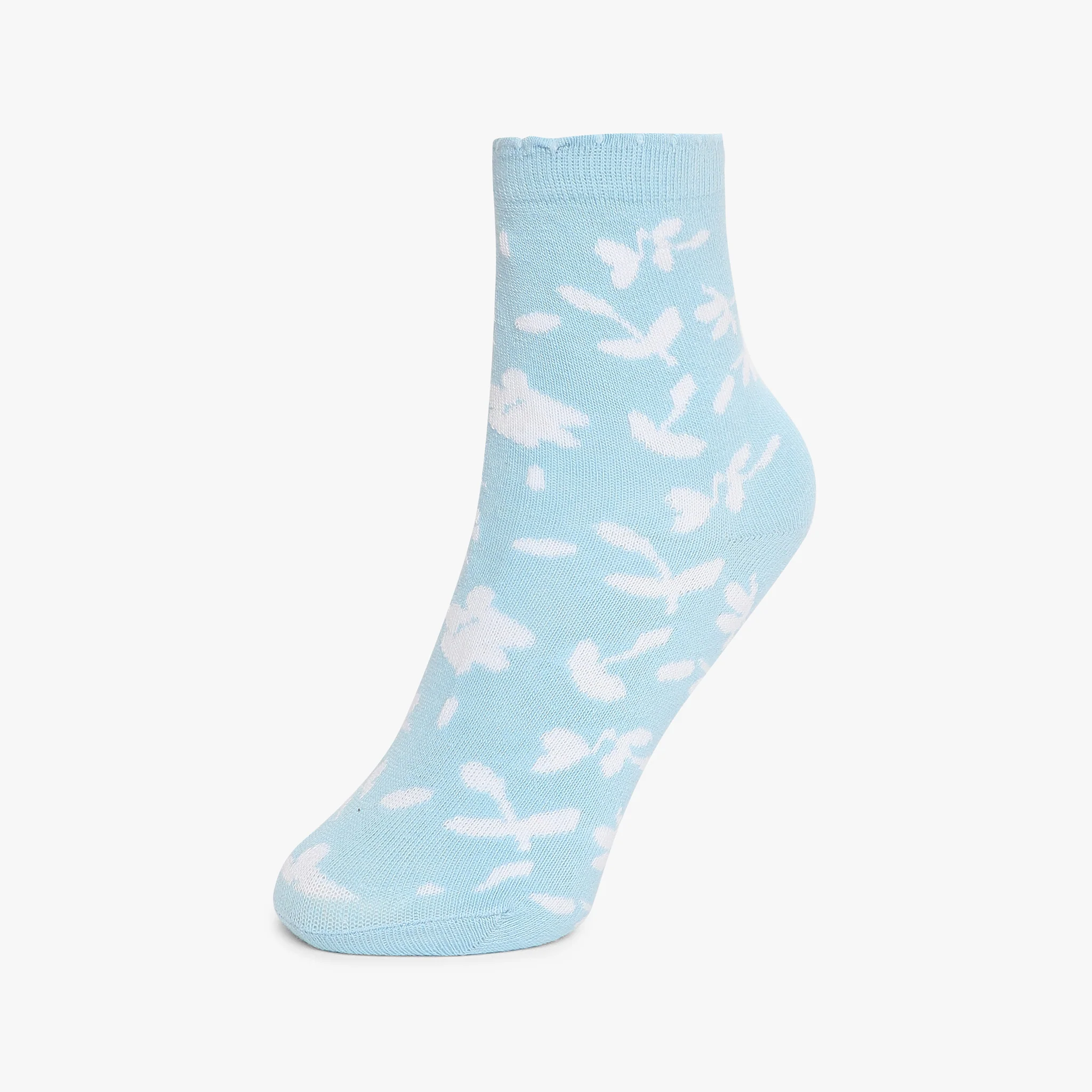 Girls Ankle Length Printed Socks (Pack of 2) - Image 3
