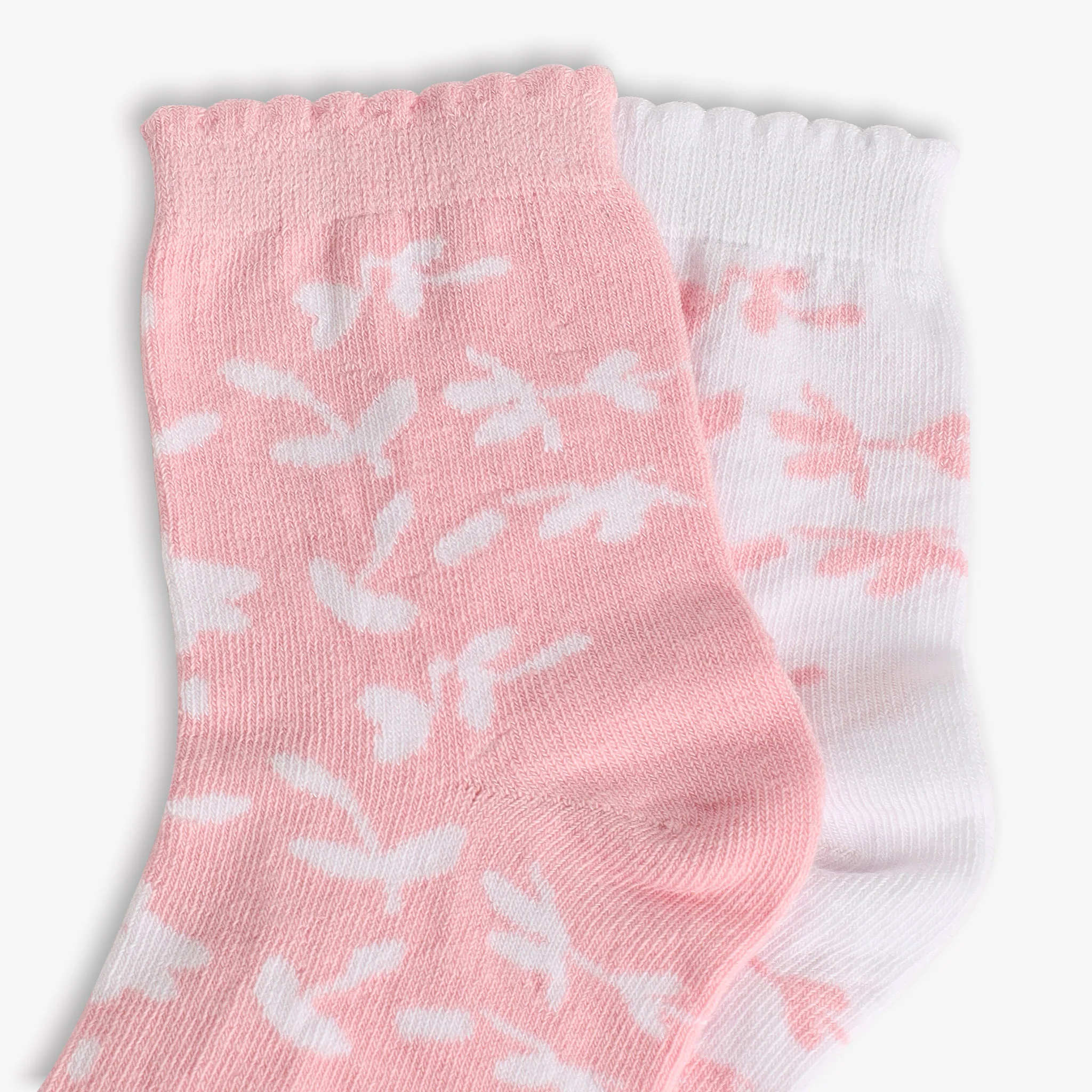 Girls Ankle Length Printed Socks (Pack of 2) - Image 10