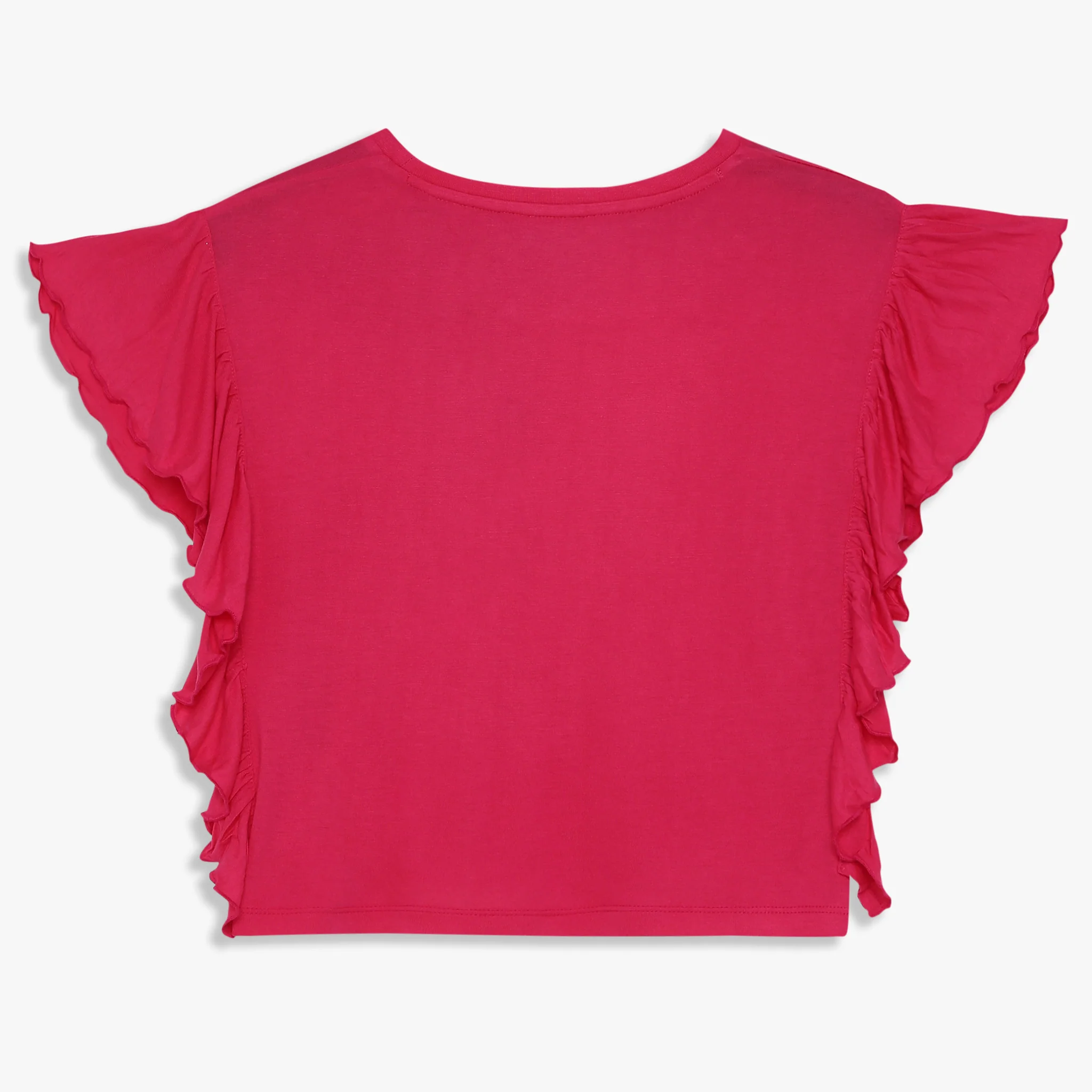 Girls Boxy Fit Embellished Scoop Neck T-Shirt - Image 2