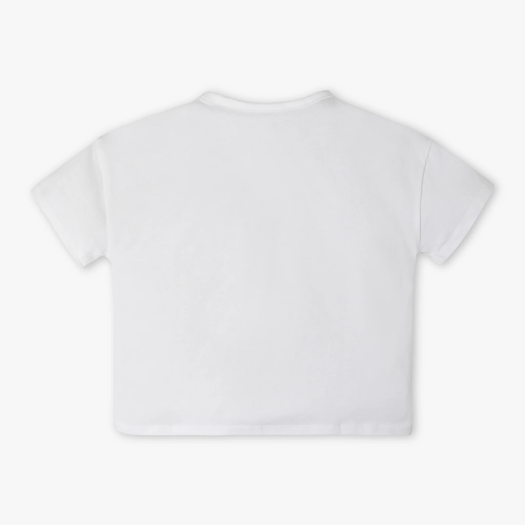Girls Cotton Boxy Fit Crop T-Shirt - Image 2