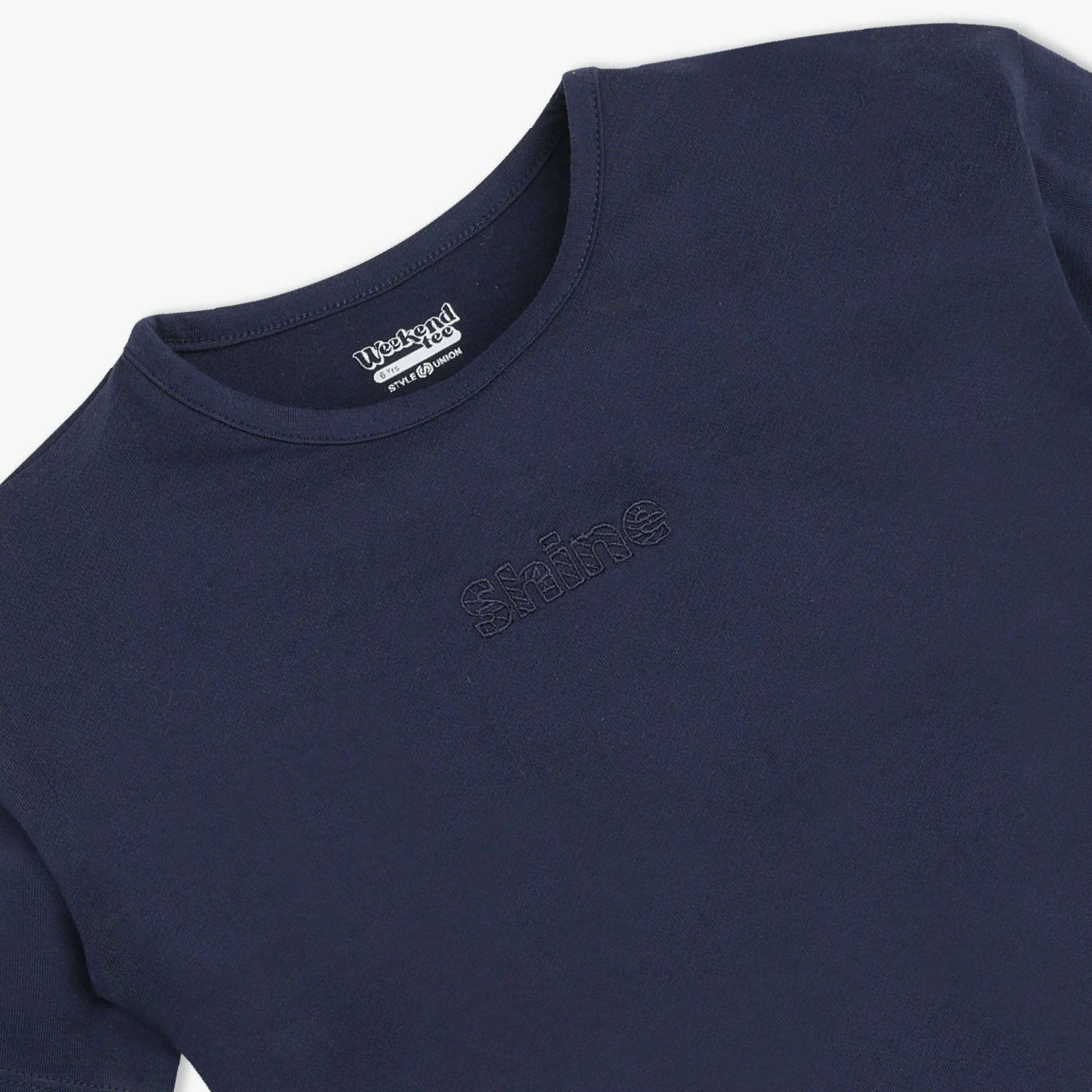 Girls Cotton Boxy Fit Crop T-Shirt - Image 9