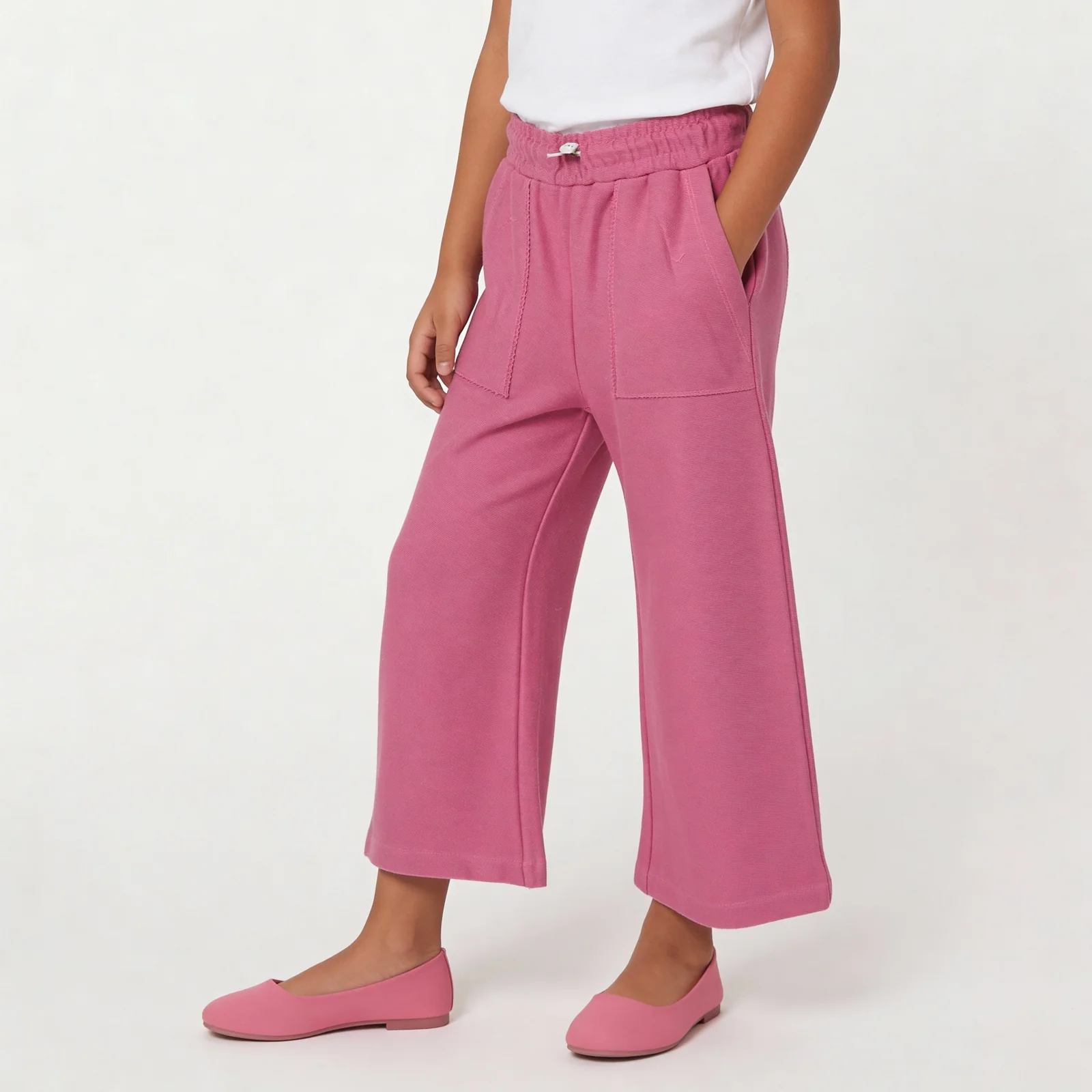 Girls Clubhouse Days Twill Knit Trackpants - Image 5