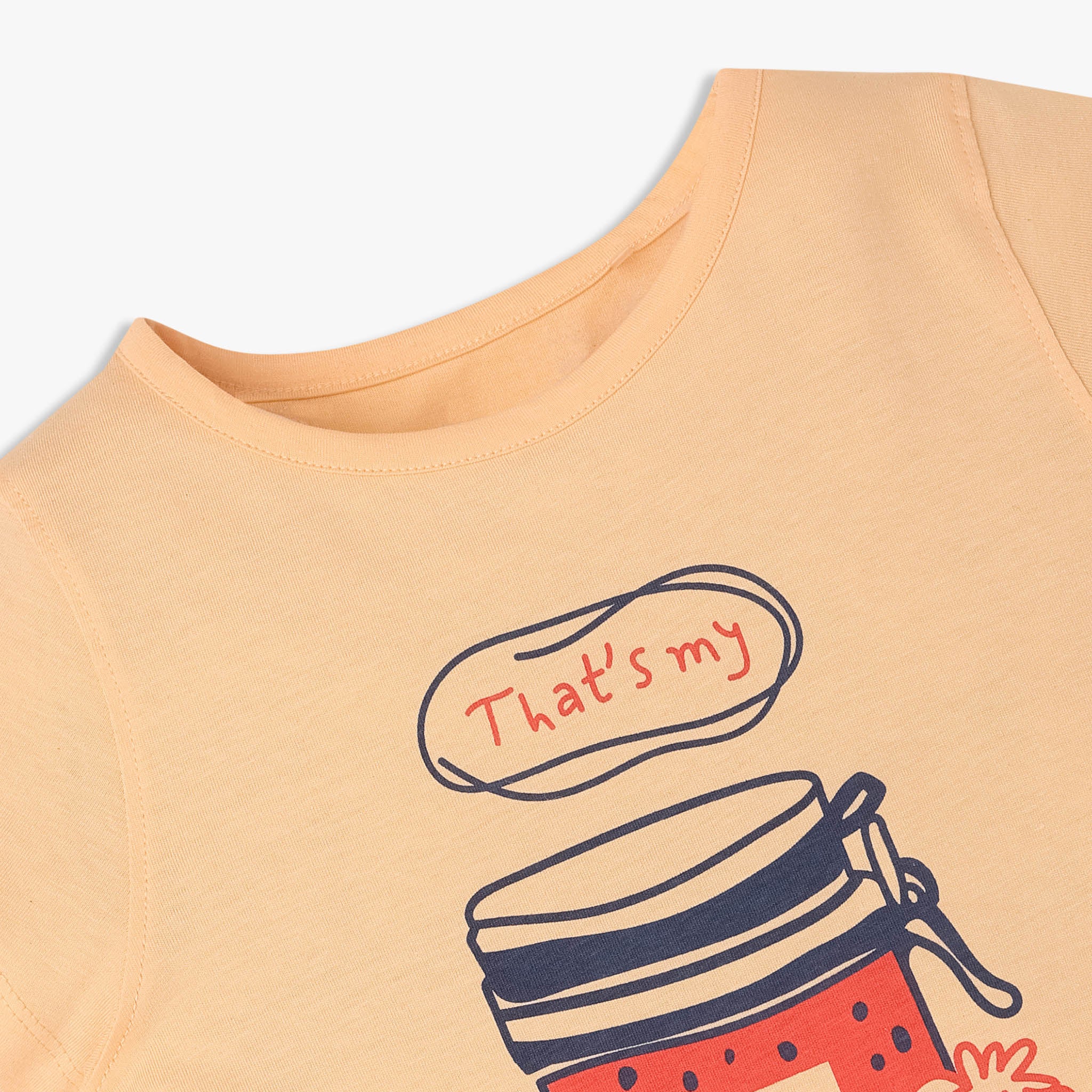 Girls Cotton Crew Neck Graphitee - Image 3
