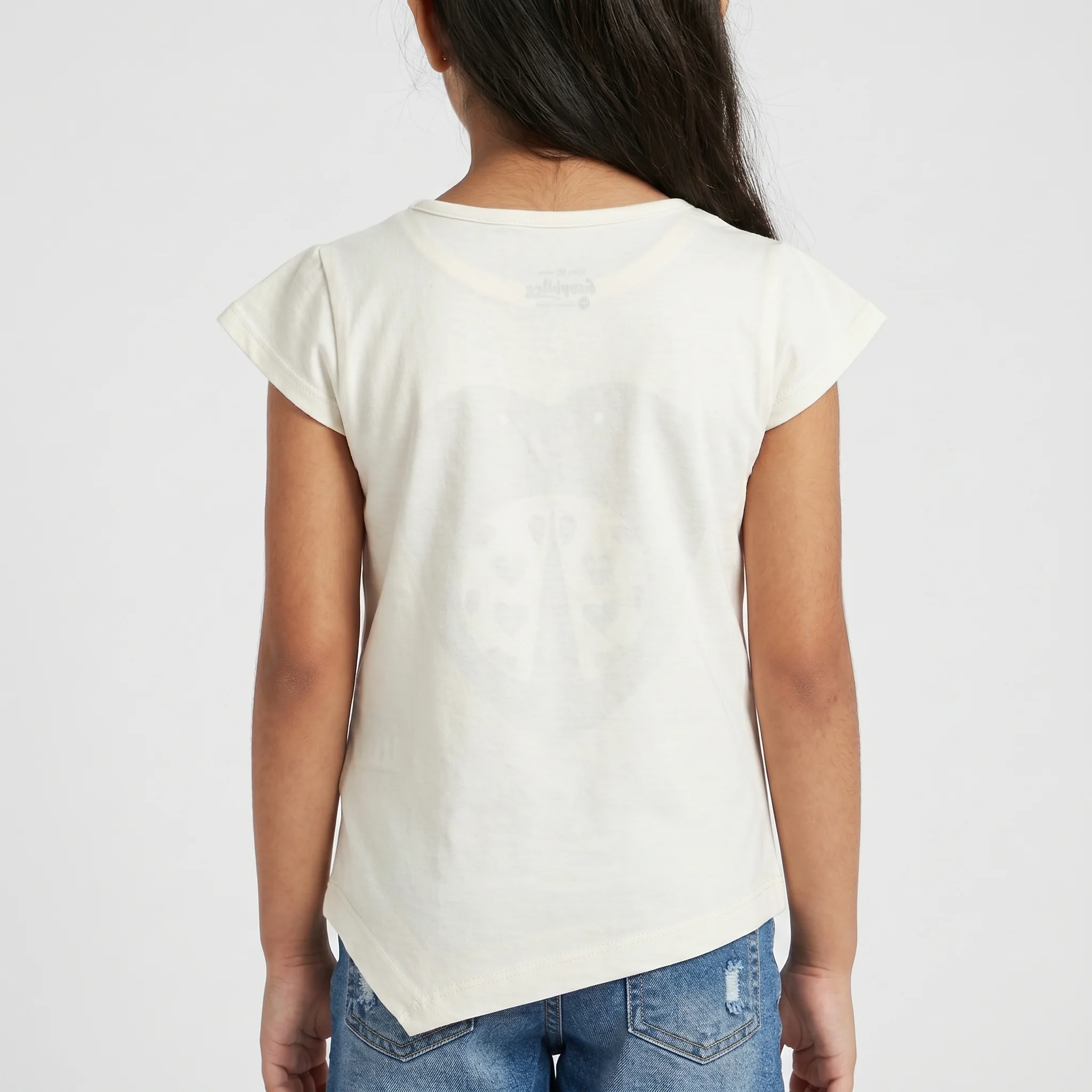 Girls Cotton Crew Neck Graphitee - Image 3