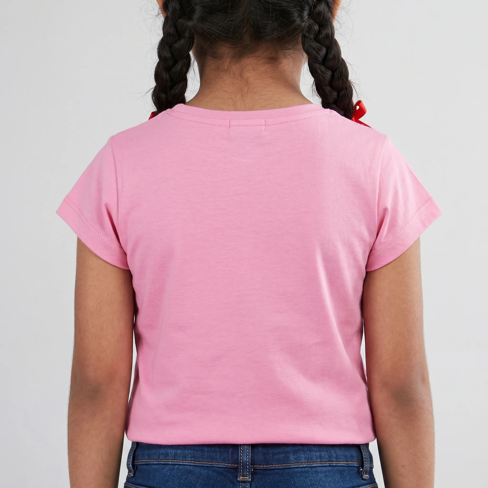 Girls Cotton Crew Neck Graphitee - Image 3