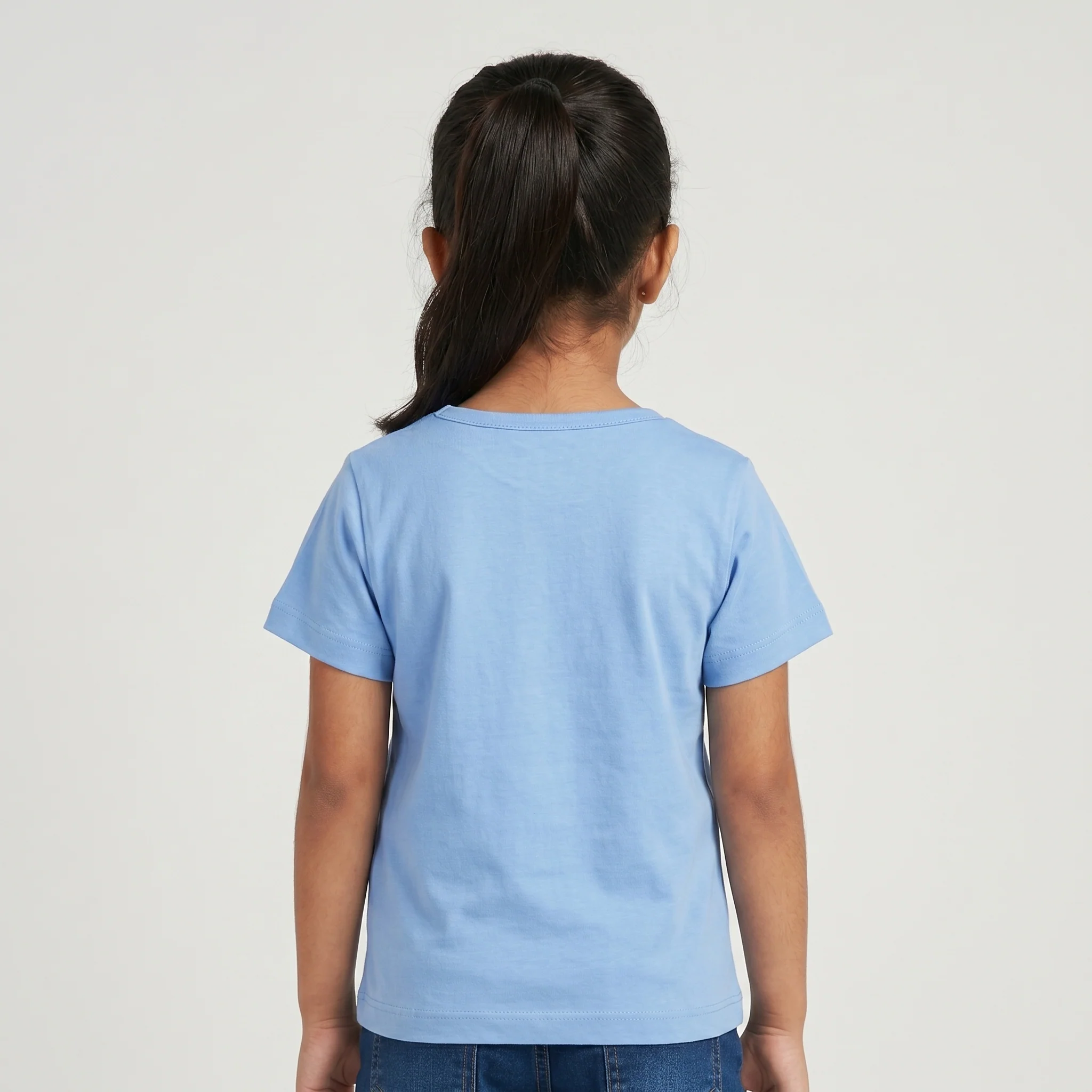 Girls Cotton Crew Neck Graphitee - Image 3