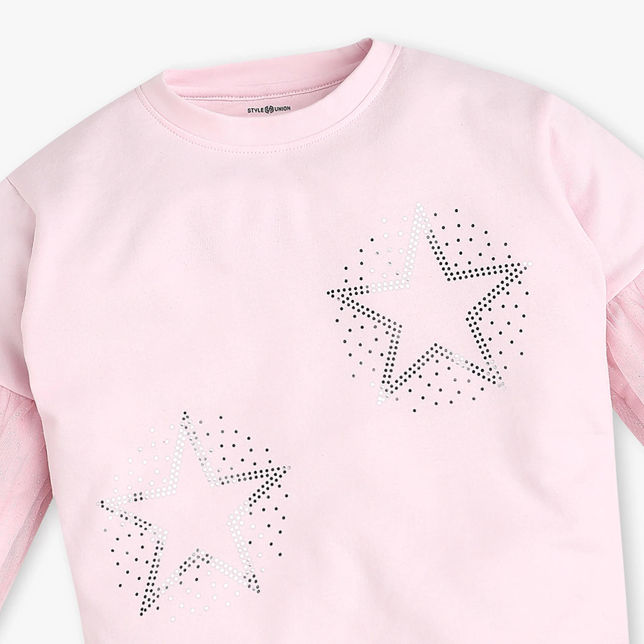 Girls Cotton Embellished Sweat Tee - Image 3