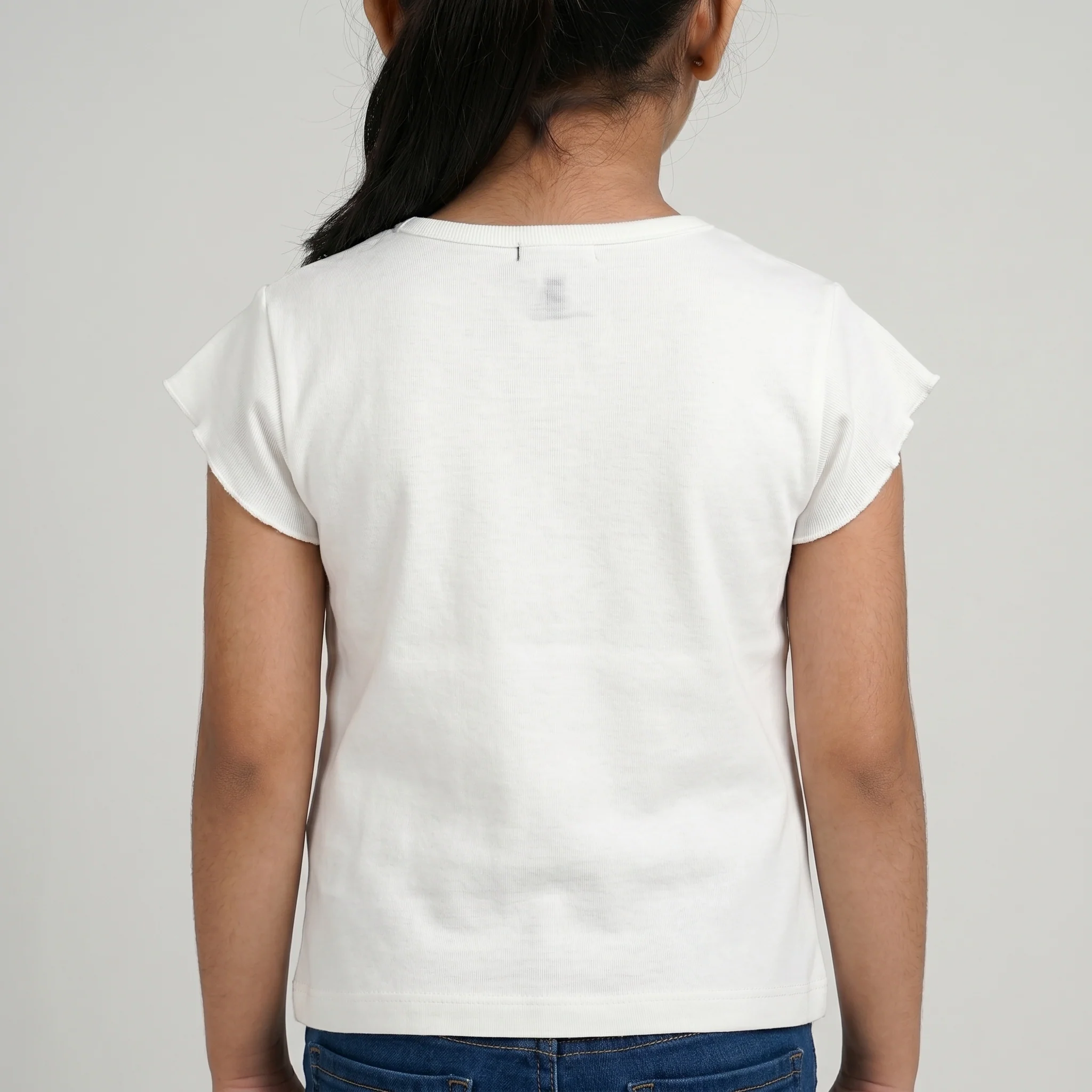 Girls Cotton Embellished T-Shirt - Image 3