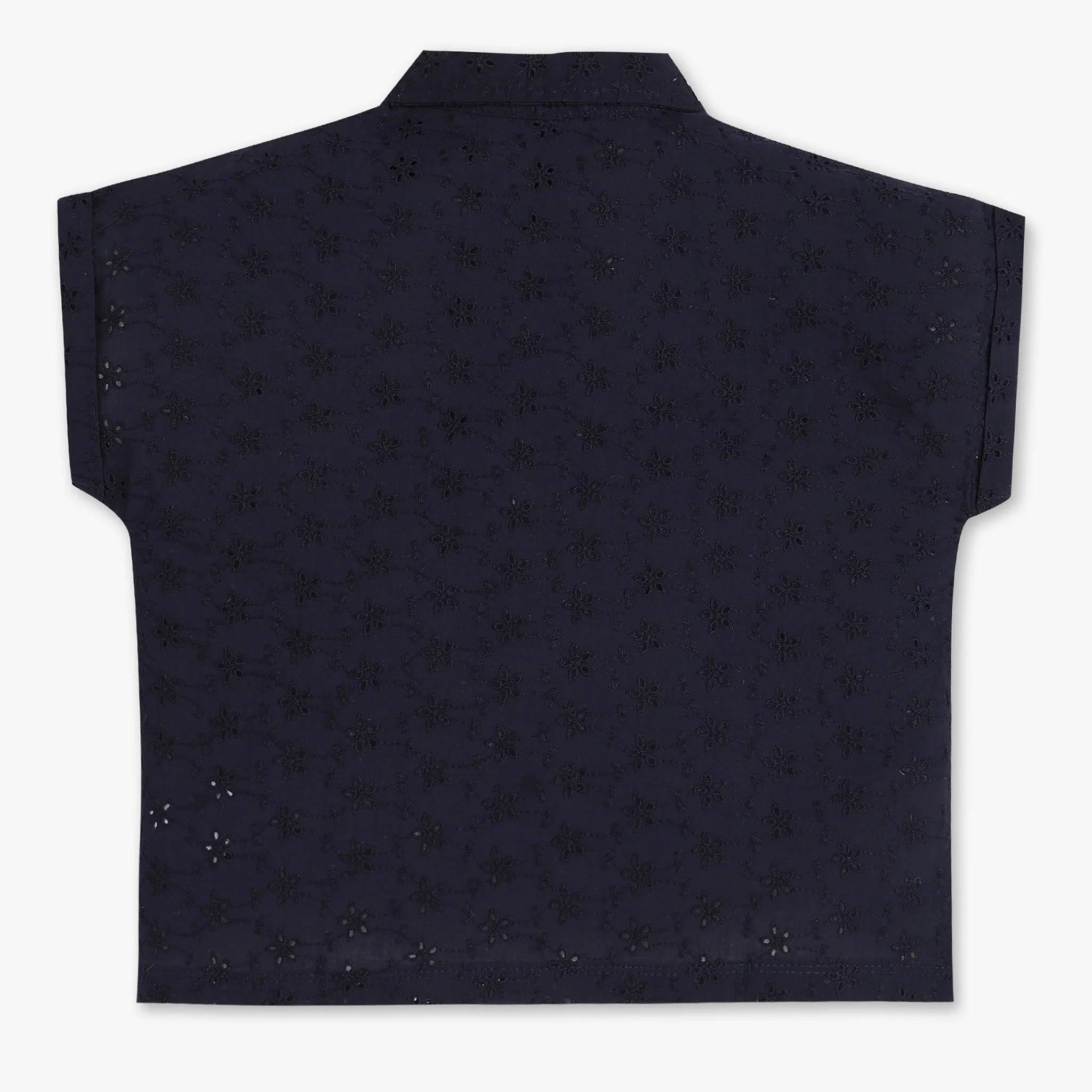 Girls Embroidered Cotton Top - Image 2