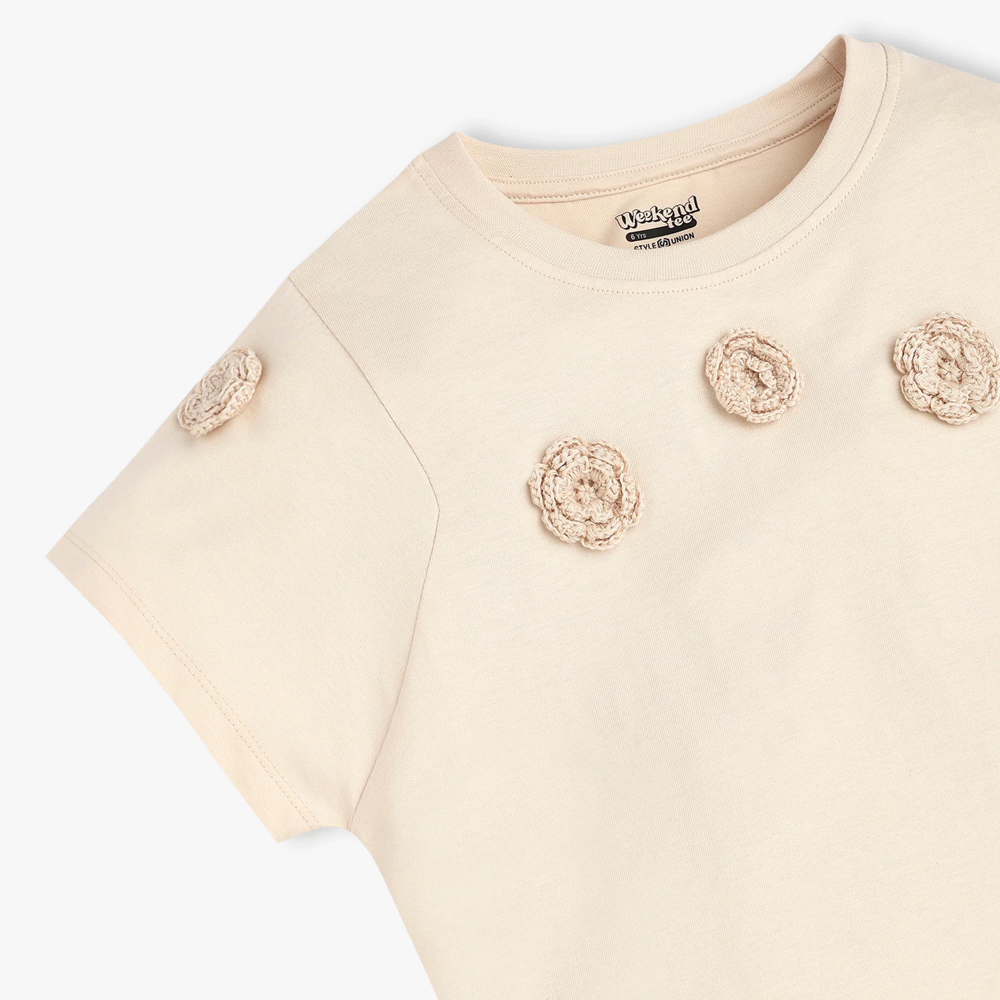 Girls Cotton Boxy Fit T-Shirt - Image 3