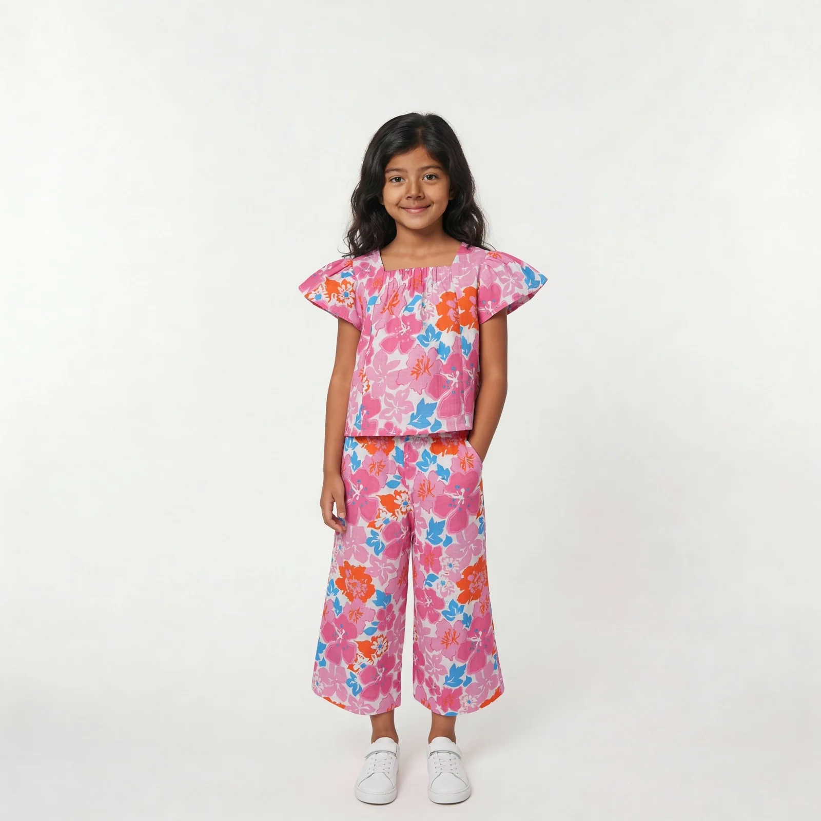 Girls Cotton Printed Dress