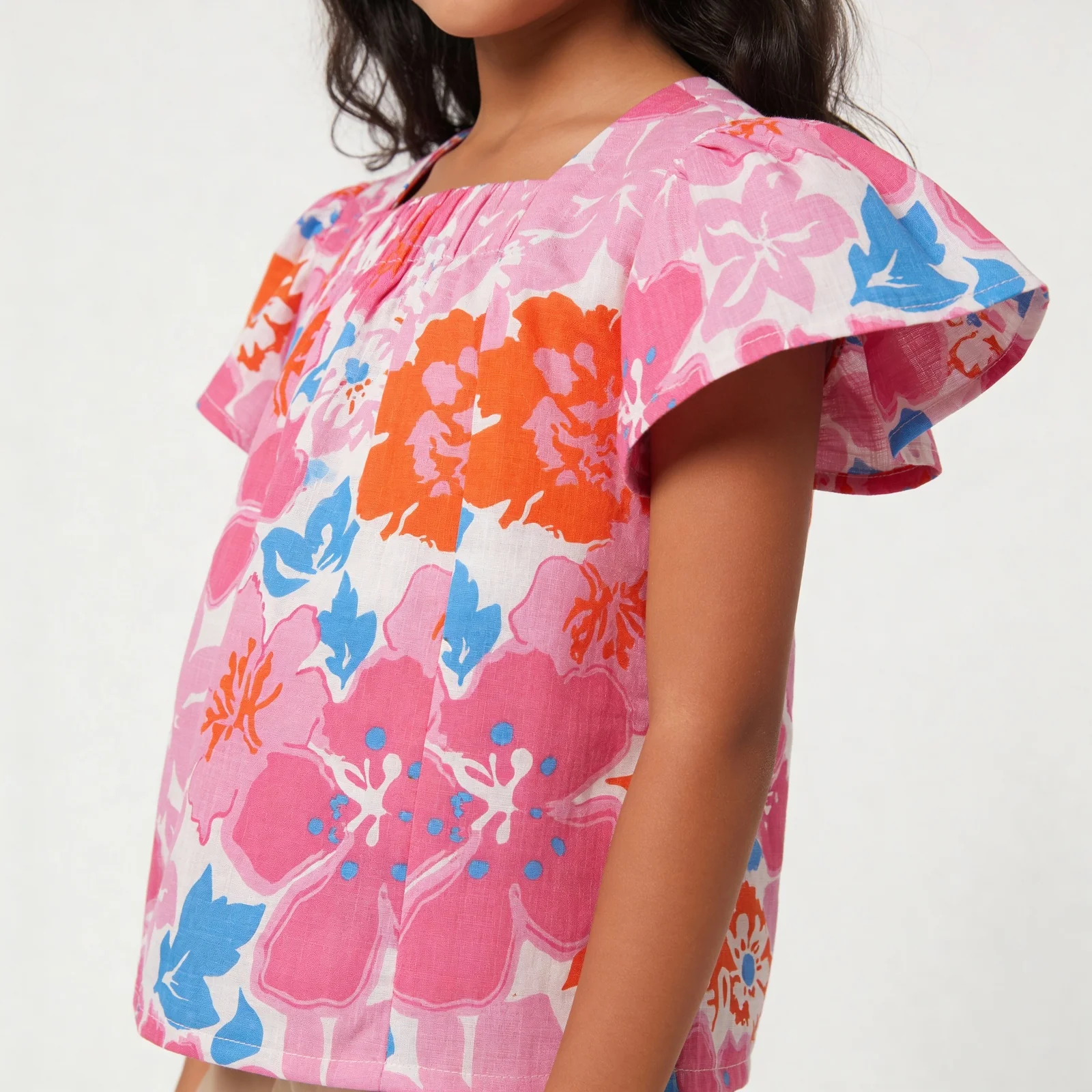 Girls Cotton Printed Dress - Image 4