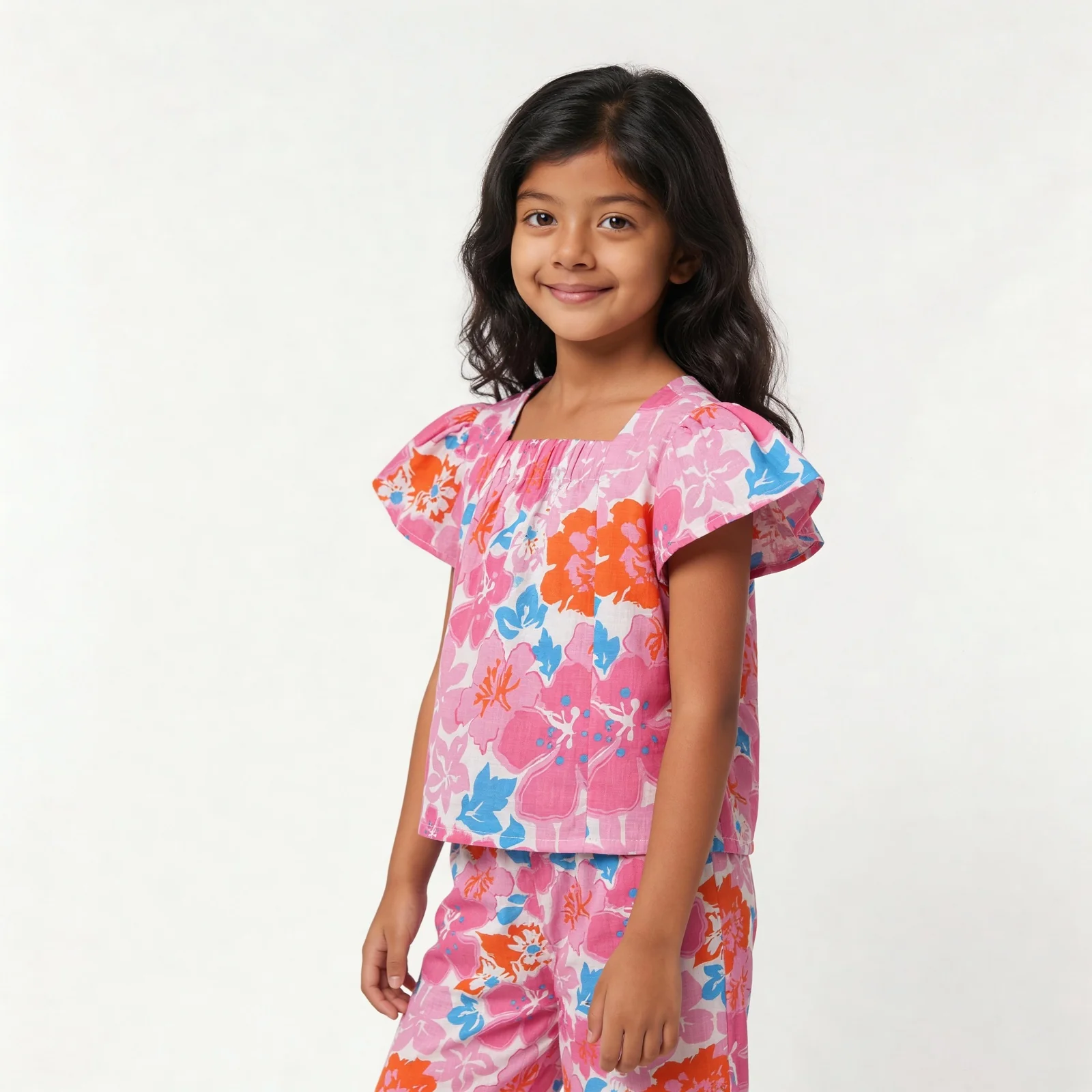 Girls Cotton Printed Dress - Image 5