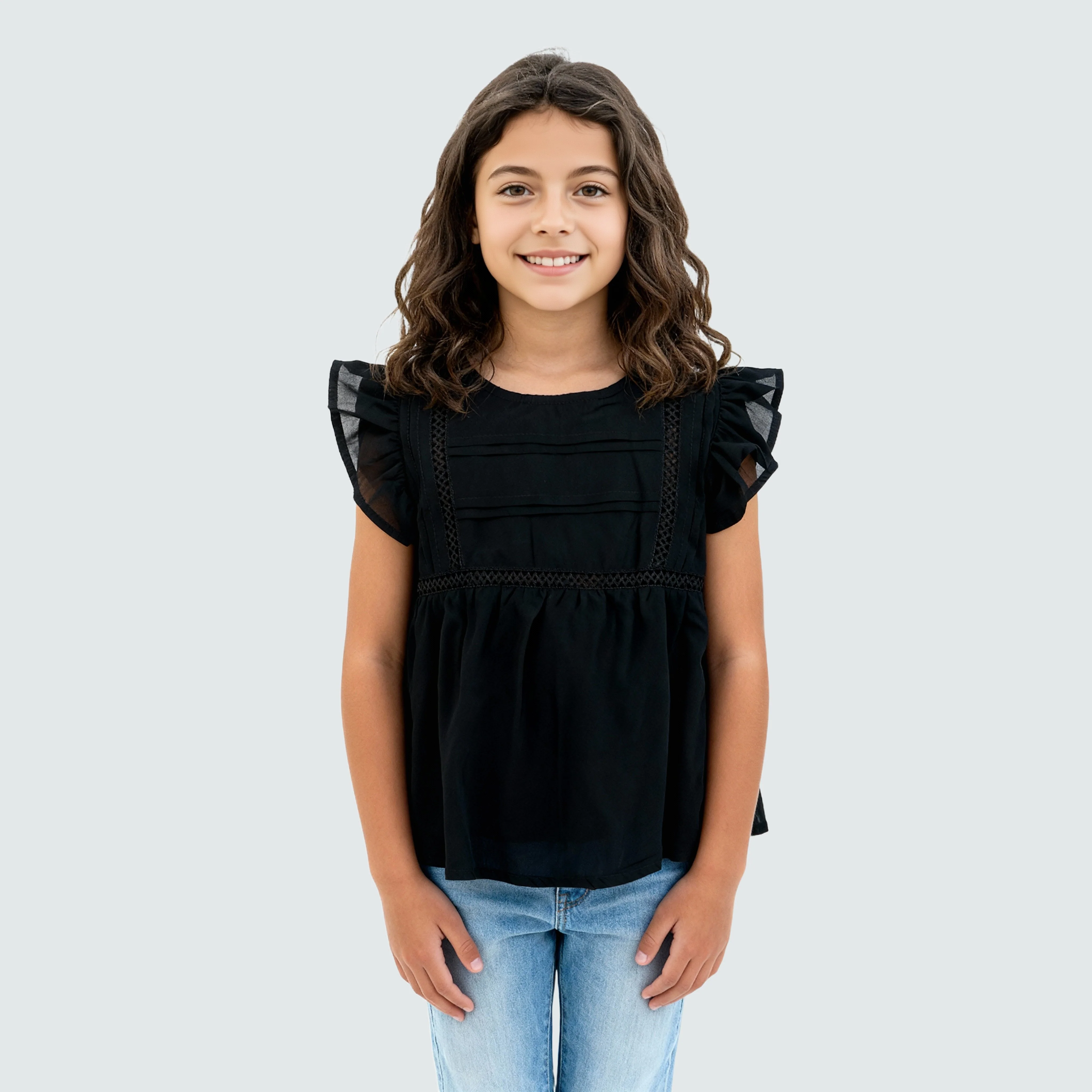 Girls Cotton Solid Top - Image 2