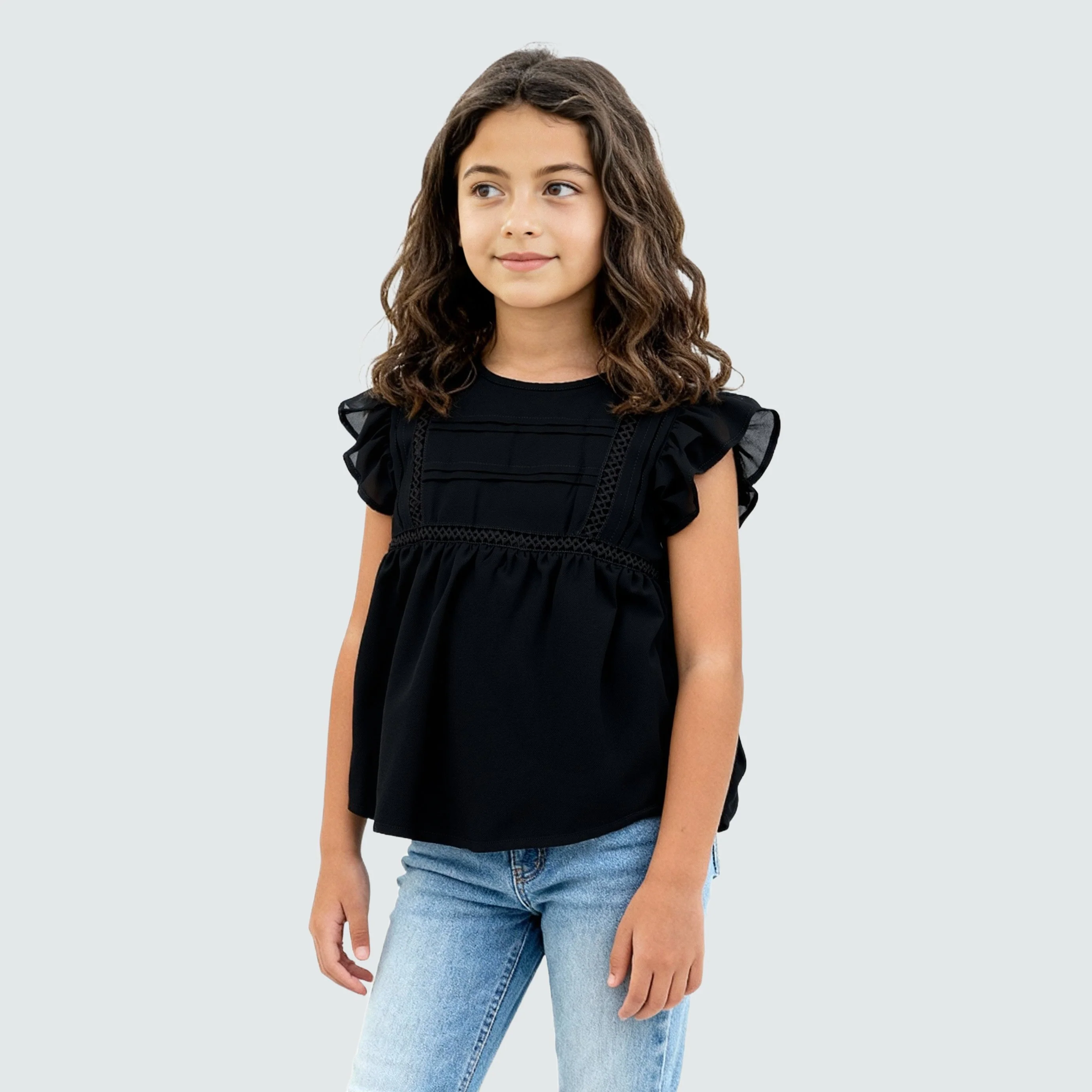 Girls Cotton Solid Top - Image 5