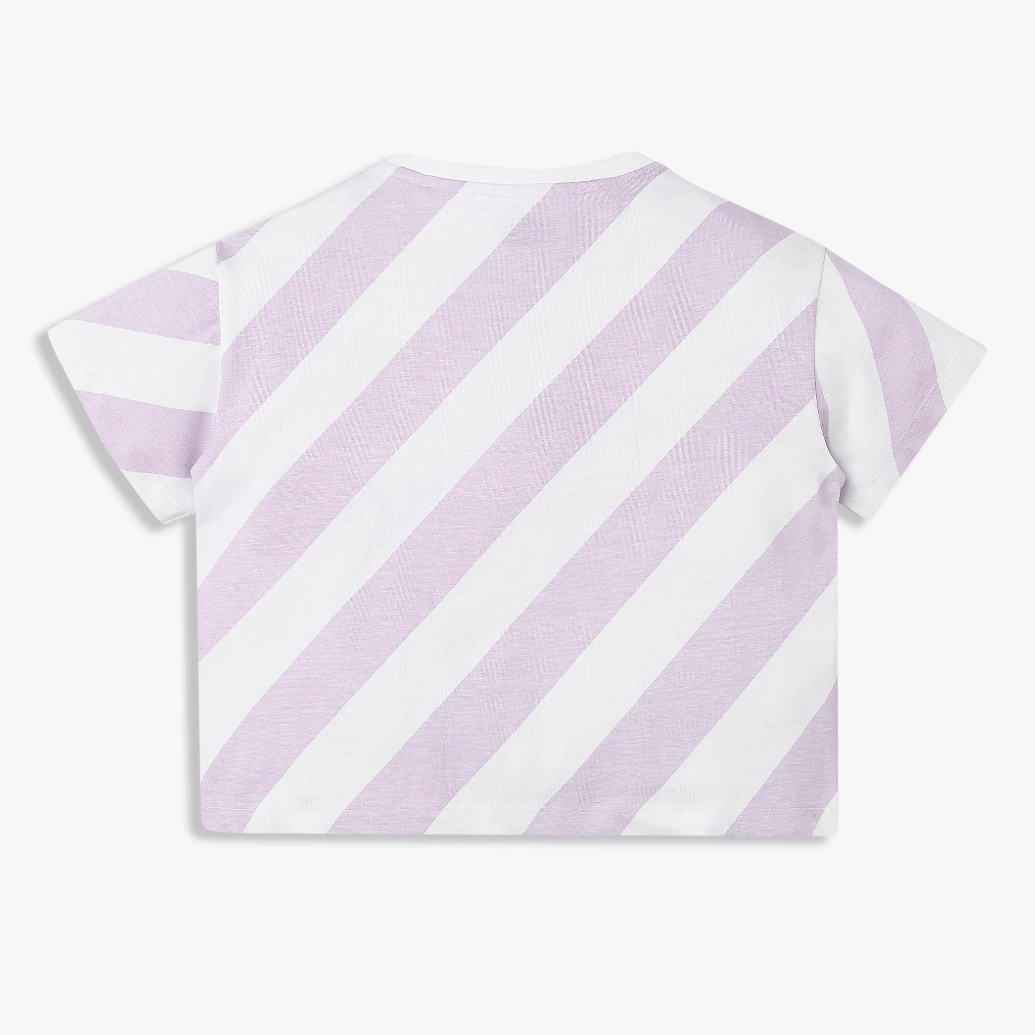 Girls Cotton Striped Weekend T-Shirt - Image 2