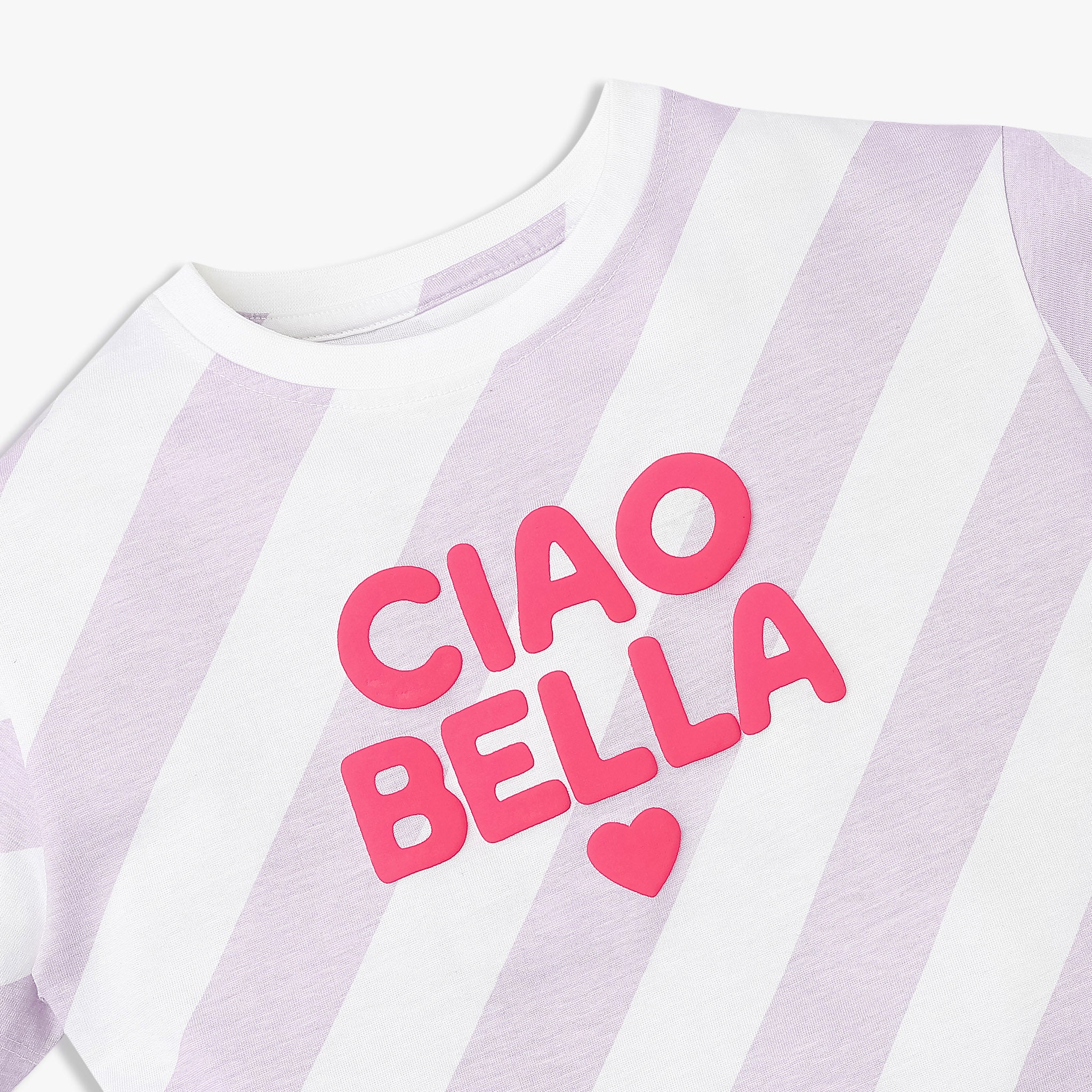 Girls Cotton Striped Weekend T-Shirt - Image 3