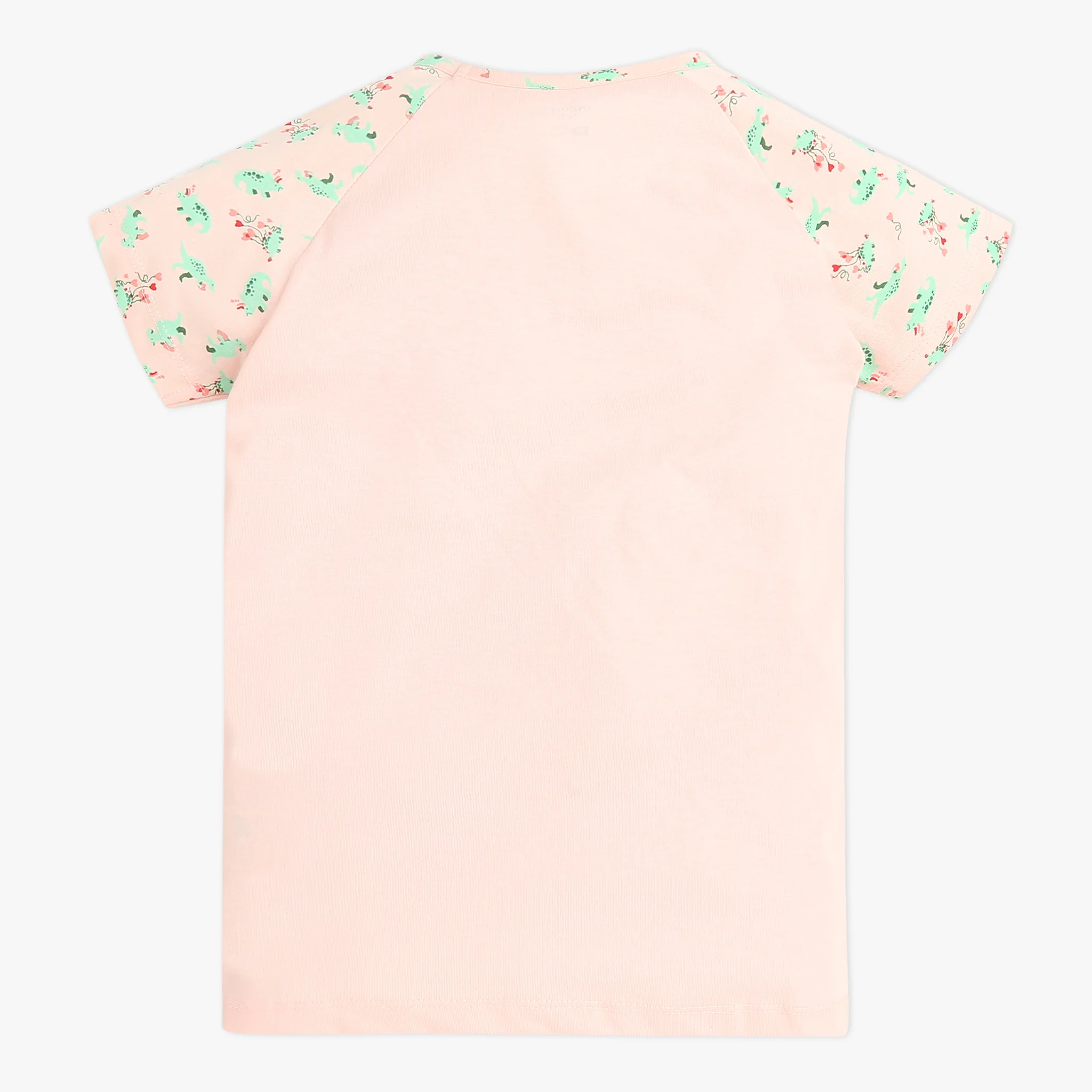 Girls Crew Neck Cap Sleeve Printed Must Have Snooze Co-Ord Set - Image 3