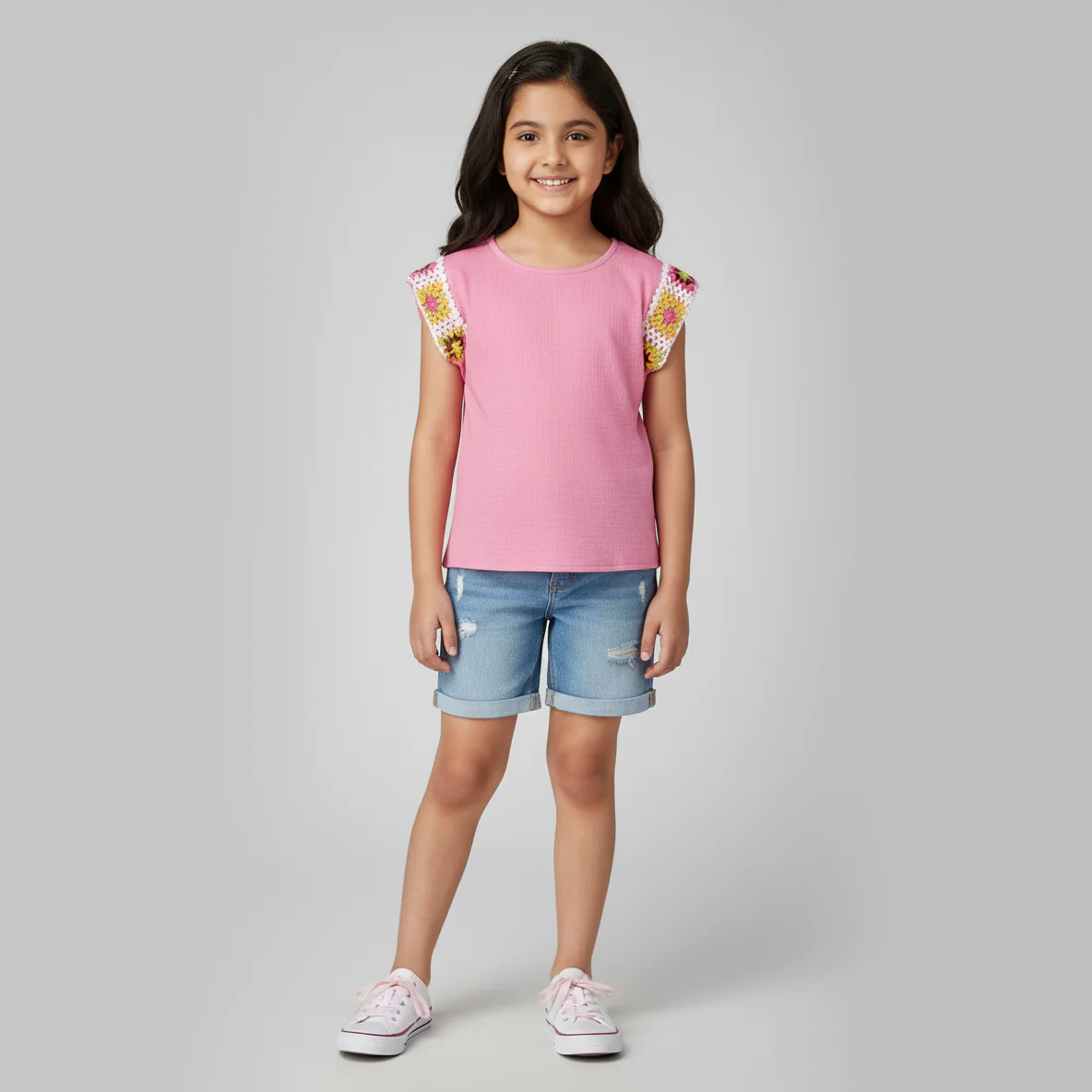 Girls Embroidered Top