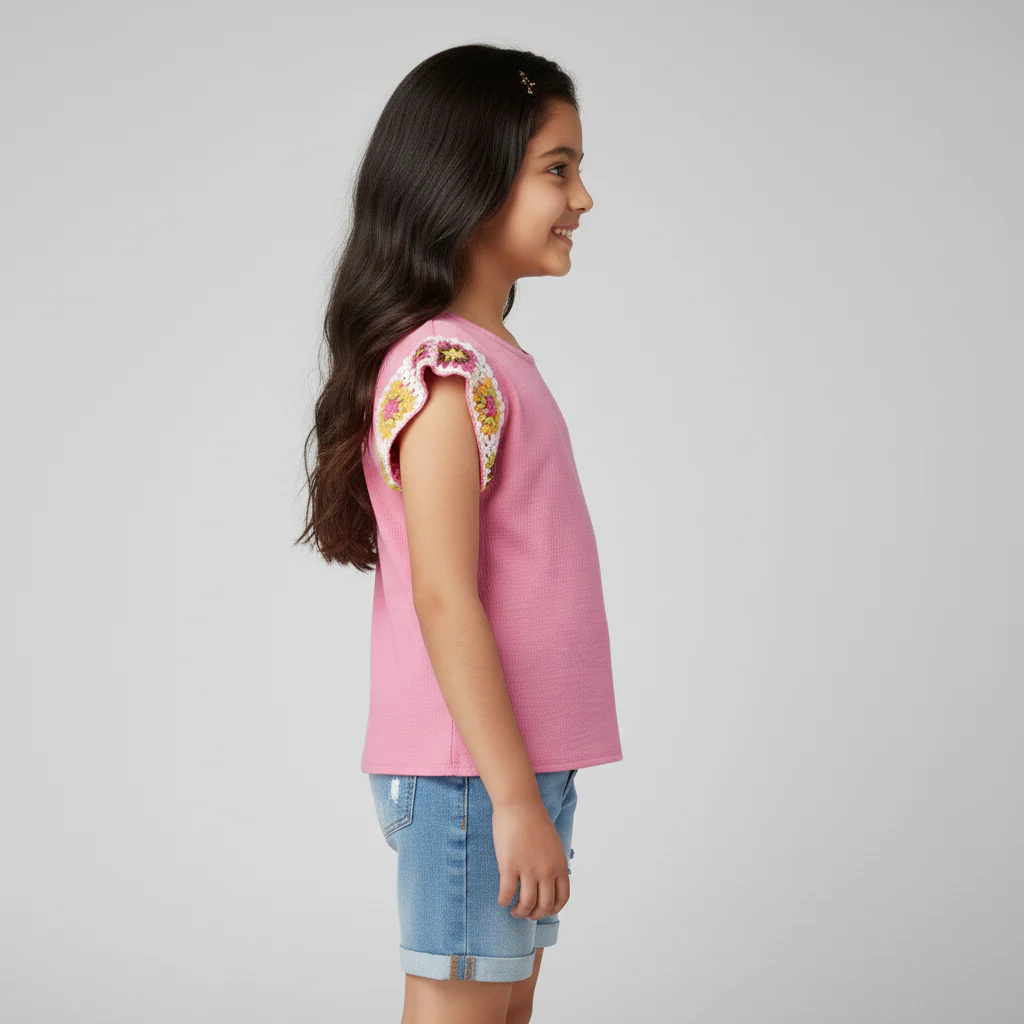 Girls Embroidered Top - Image 2