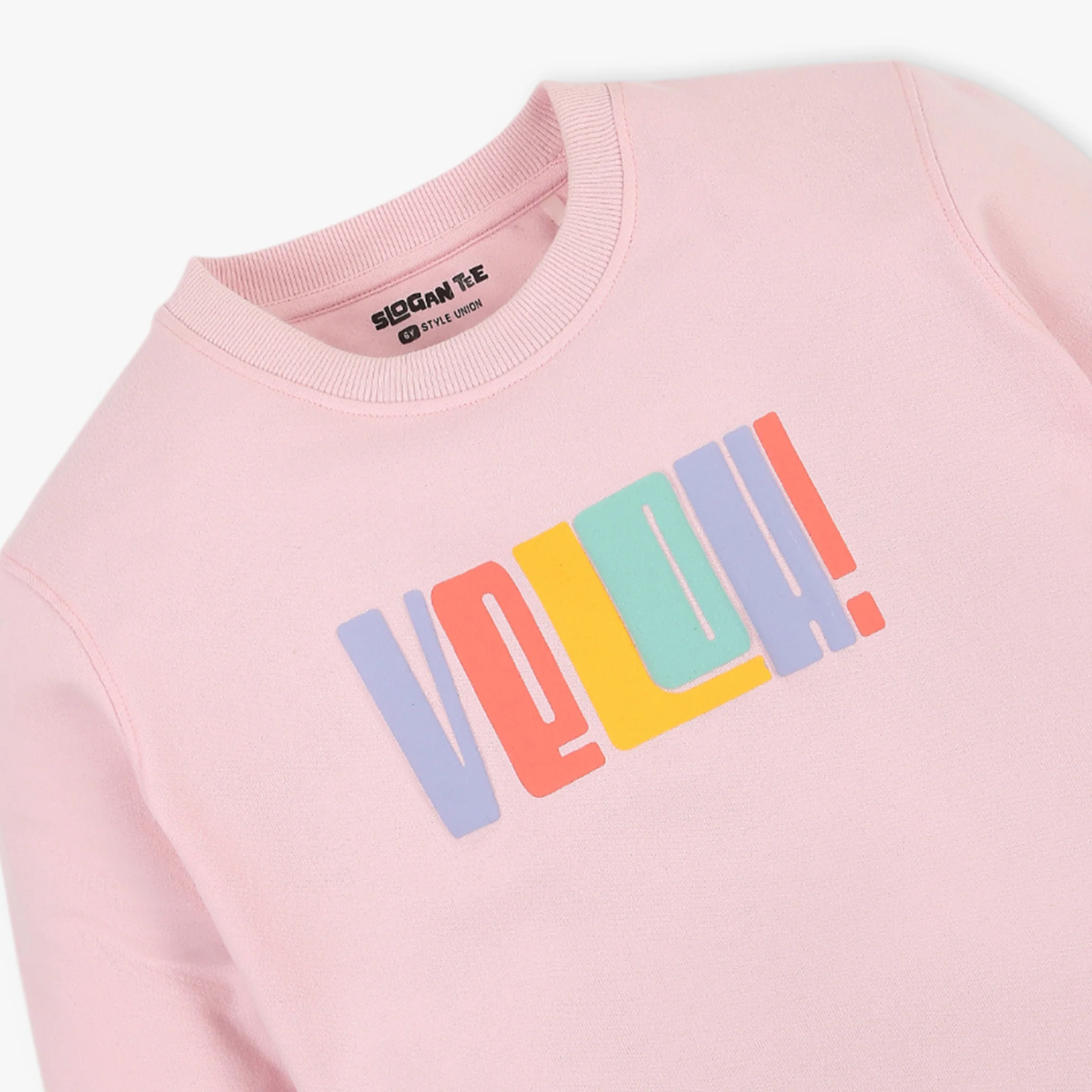 Girls Slogan Graphic Sweat Tee - Image 3