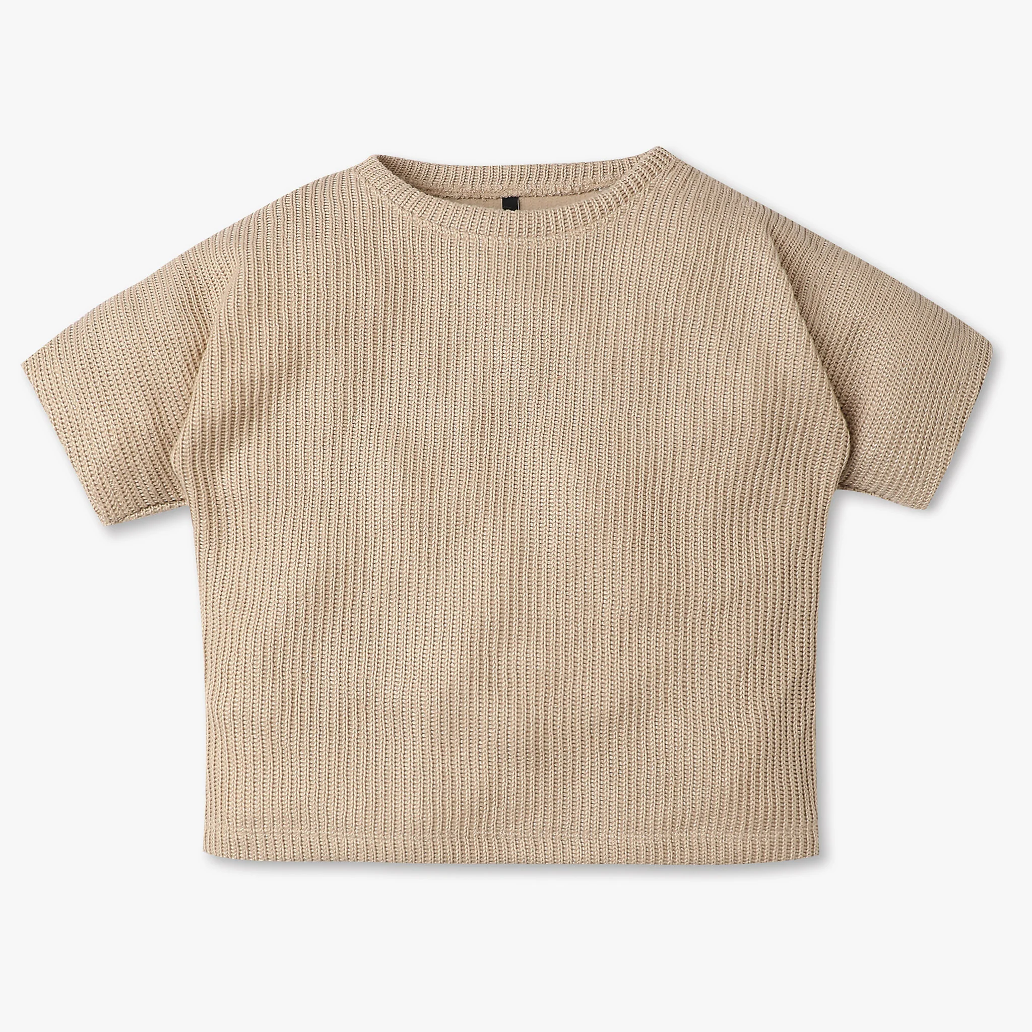 Girls Jacquard Weekend Scoop Neck Crop T-Shirt - Image 7