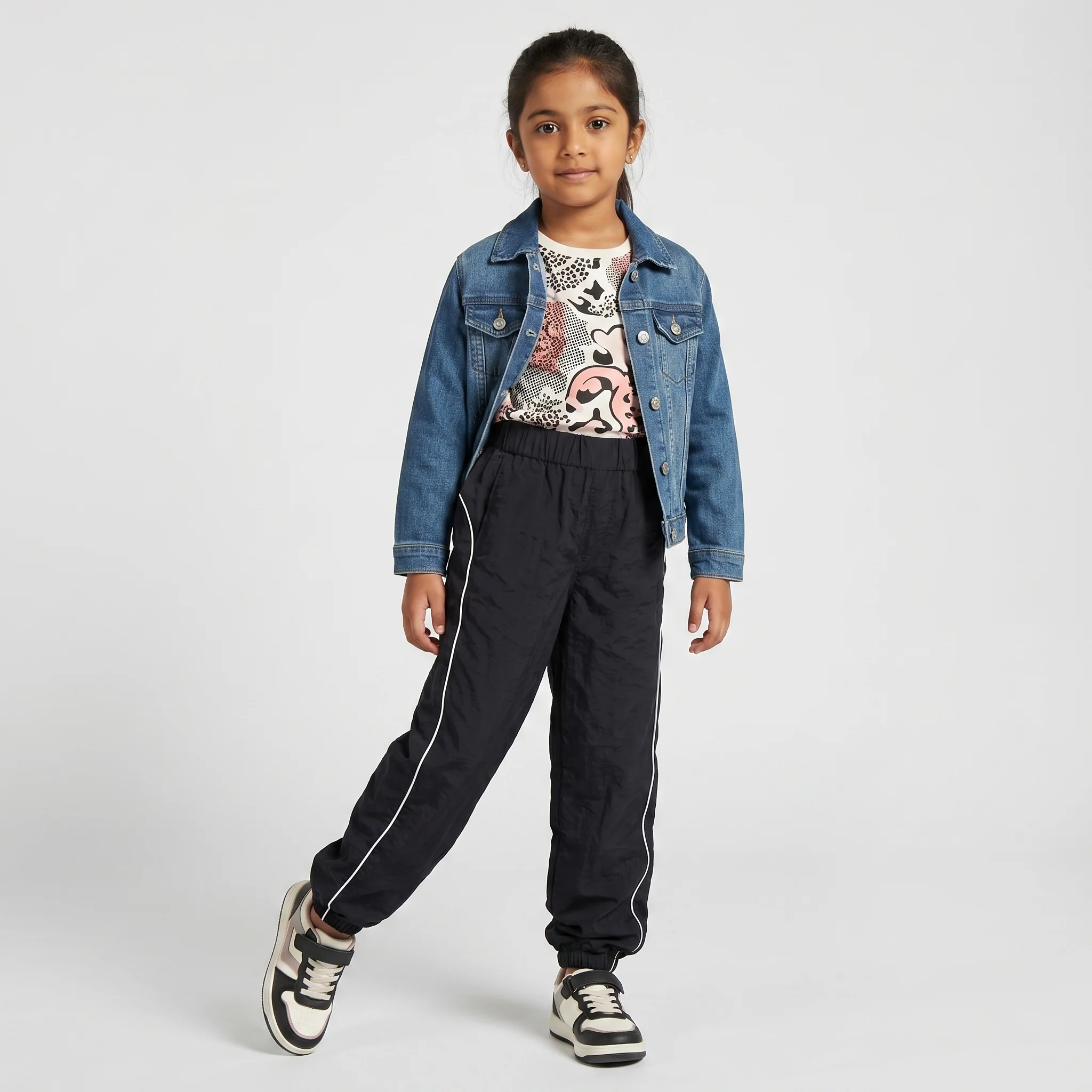 Girls Parachute Pant with Piping - Image 5