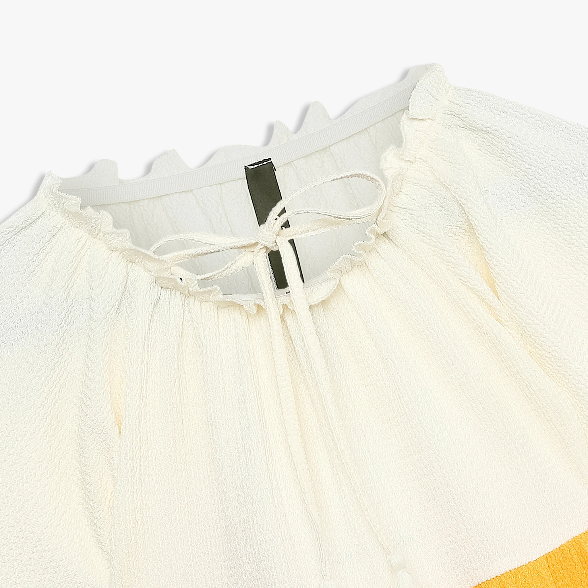 Girls Cut And Sew Knee Length Square Neck Short Sleeve Dress - Image 9