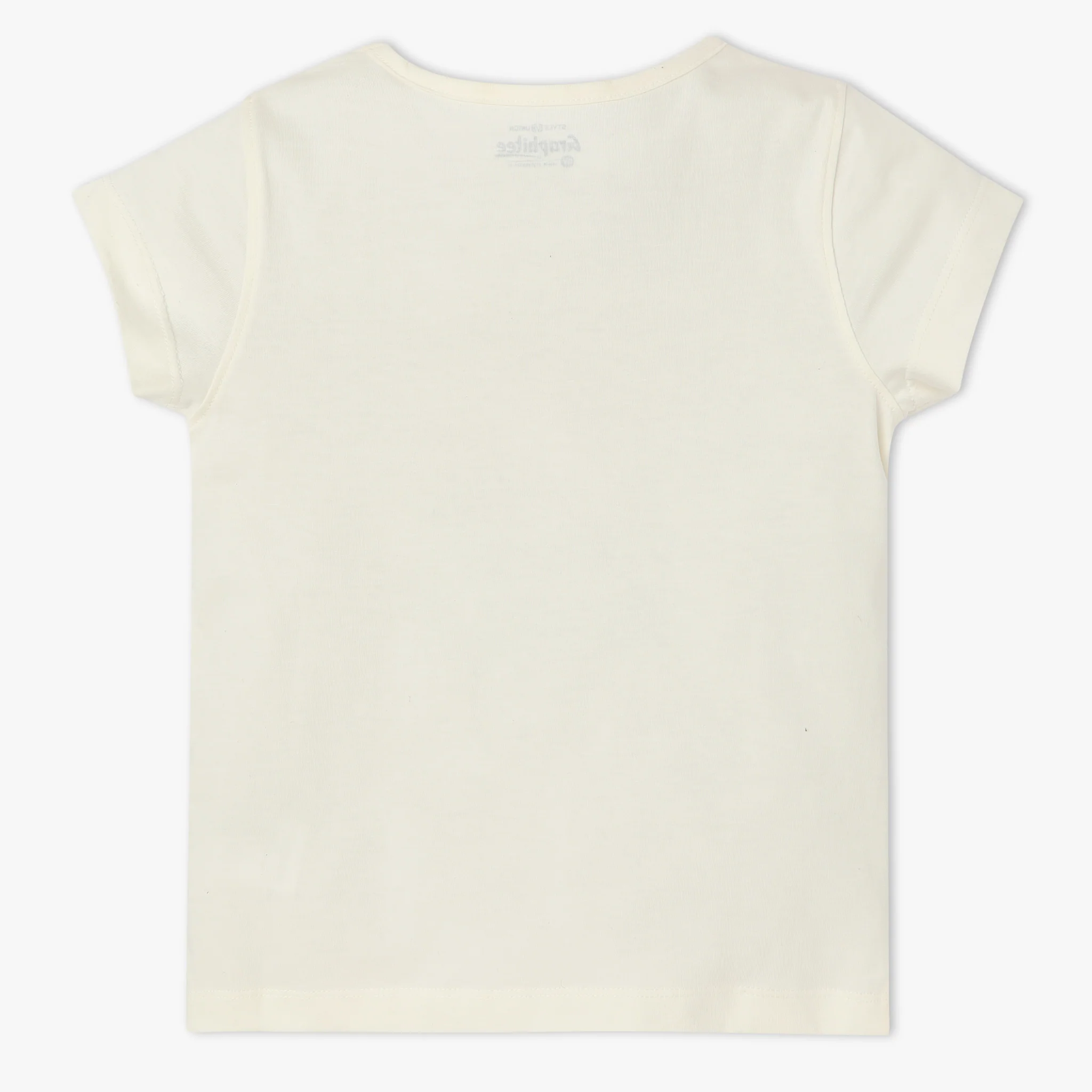 Girls Graphic Crew Neck Short Sleeve T-Shirt - Image 2