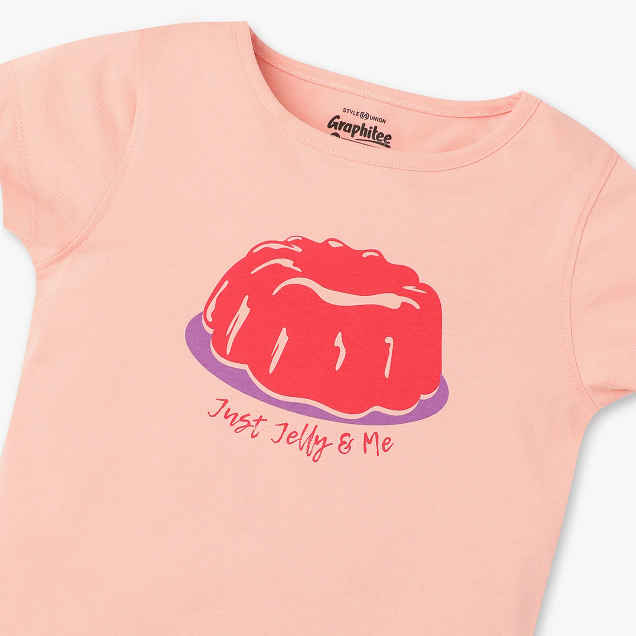 Girls Graphic Crew Neck Short Sleeve T-Shirt - Image 3