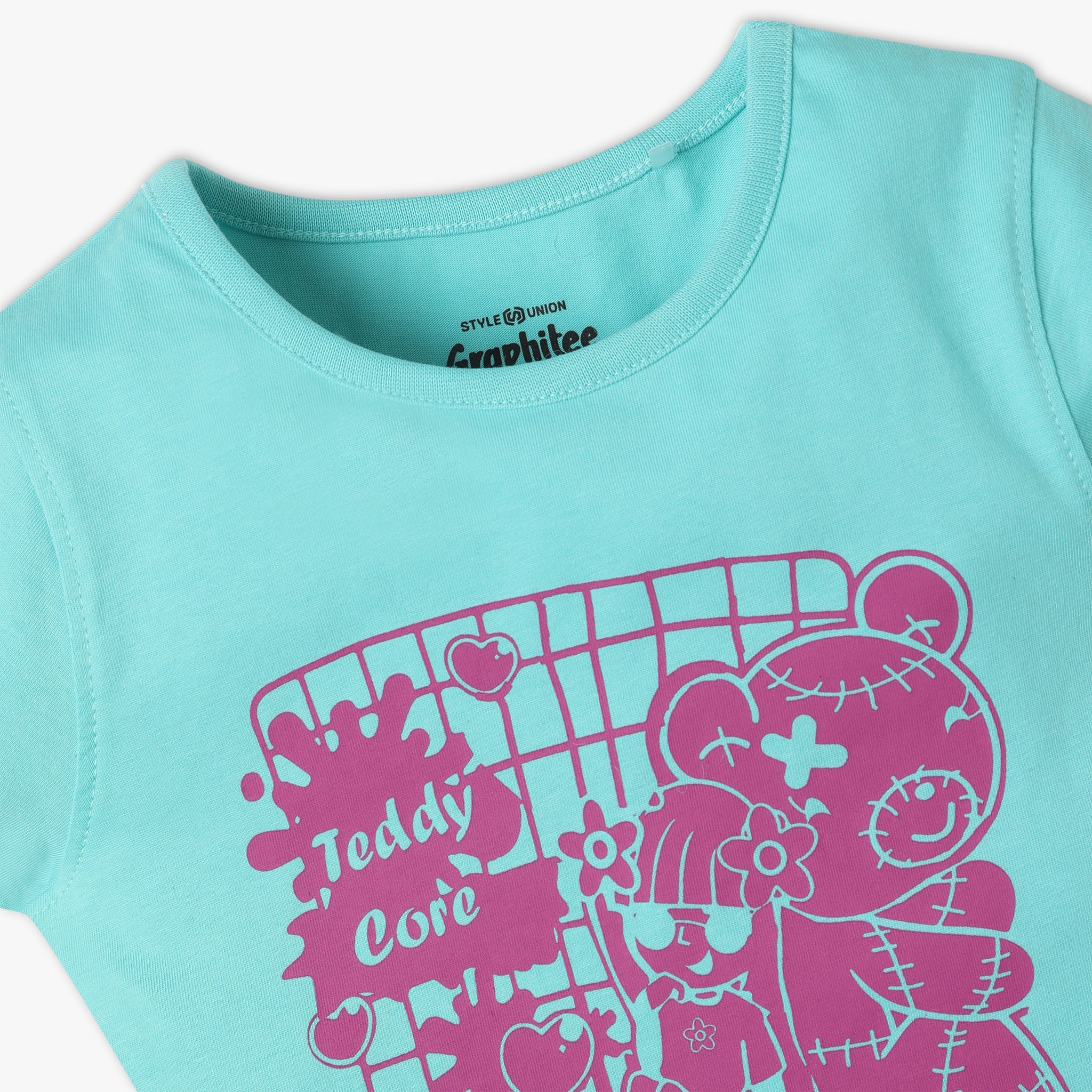 Girls Graphic Crew Neck Fun Playtime T-Shirt - Image 3