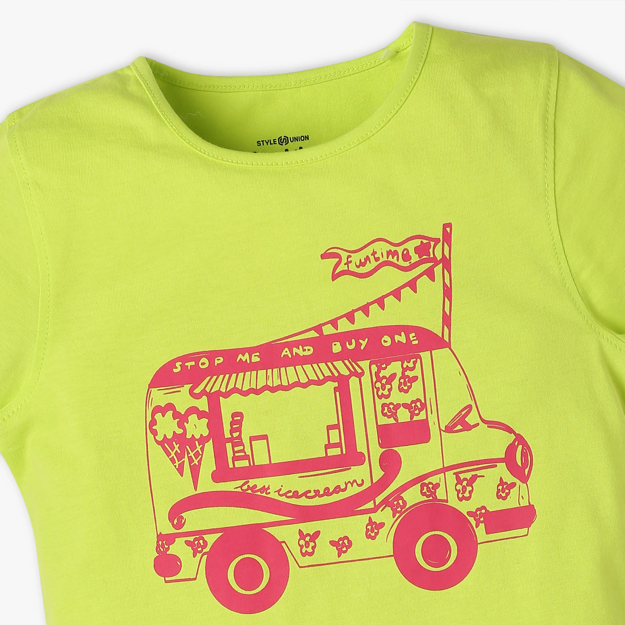 Girls Graphic Crew Neck Fun Playtime T-Shirt - Image 3