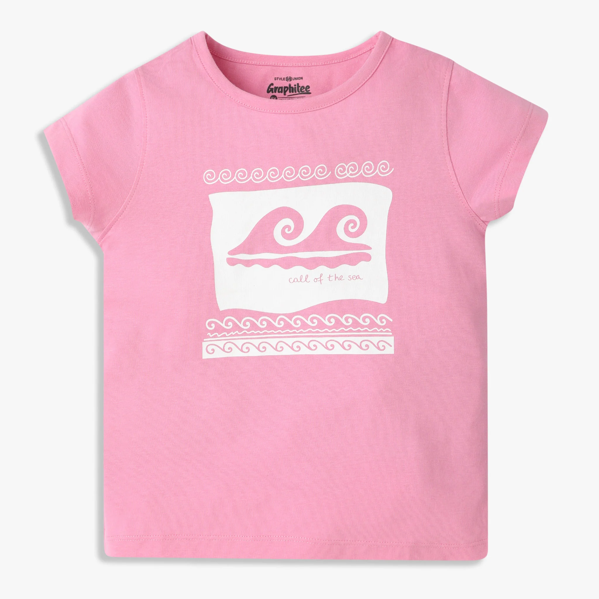 Girls Crew Neck Short Sleeve Fun Playtime Graphic T-Shirt