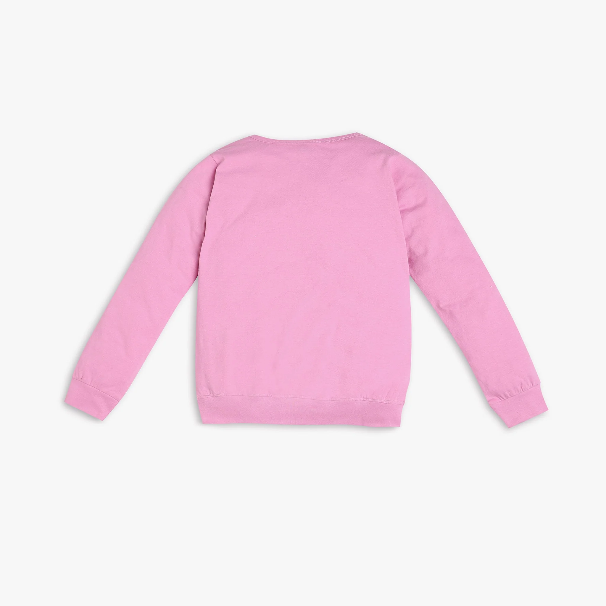 Girl's Knitted Graphic T-Shirt With Pyjama Sleepwear Set - Image 3