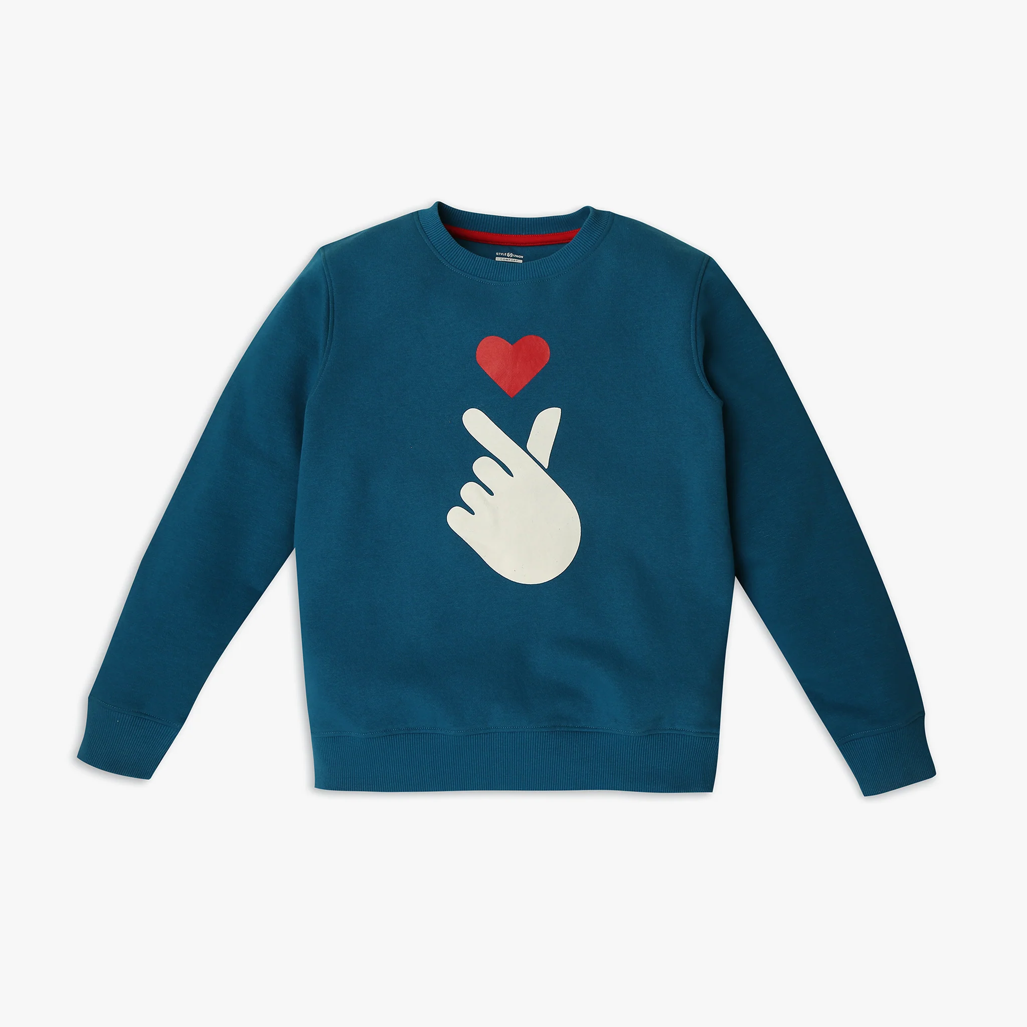 Girl's Regular Fit Graphic Sweat Tee