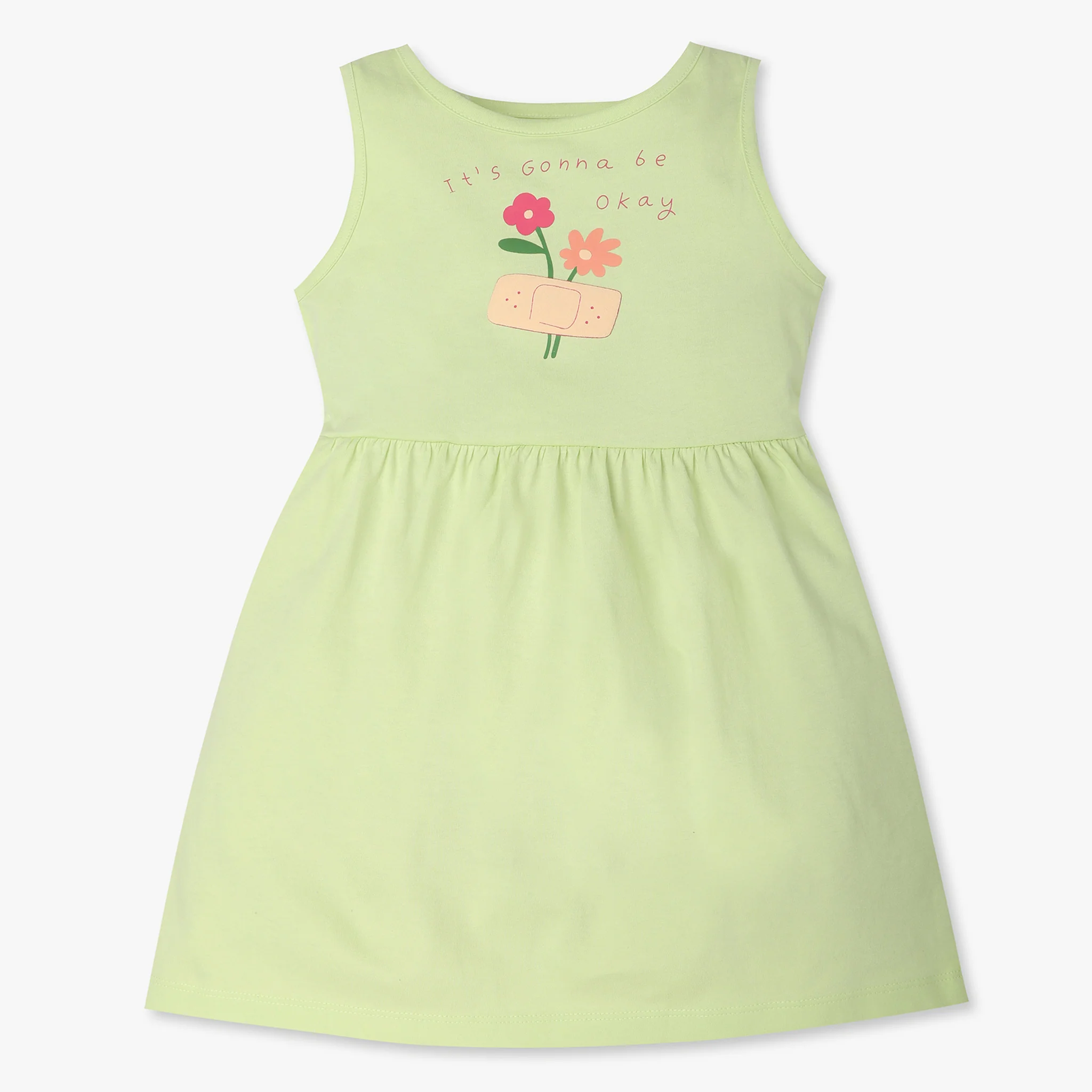 Girls Printed Playtime Sleeveless Dress