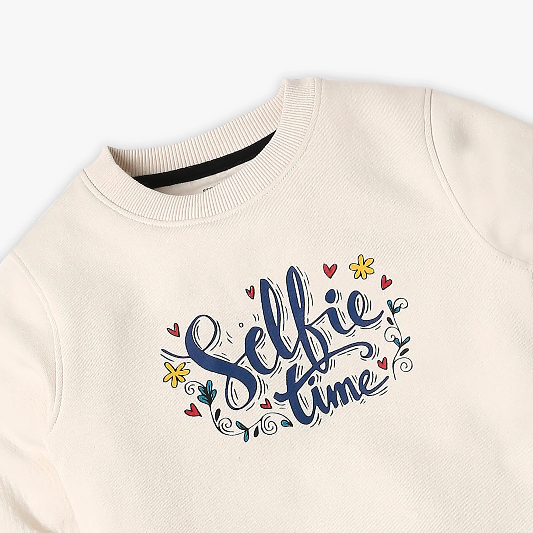 Girl's Regular Fit Printed Sweat Tee - Image 3