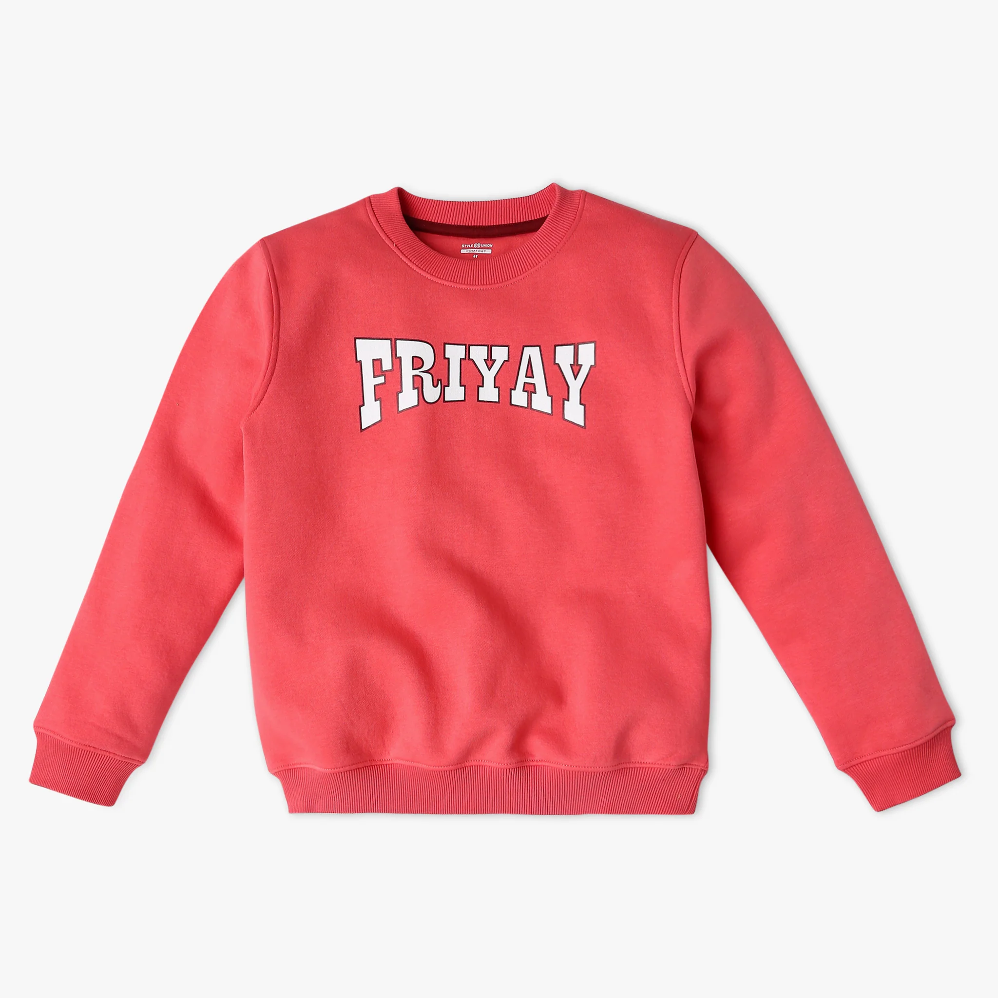 Girl's Regular Fit Printed Sweat Tee