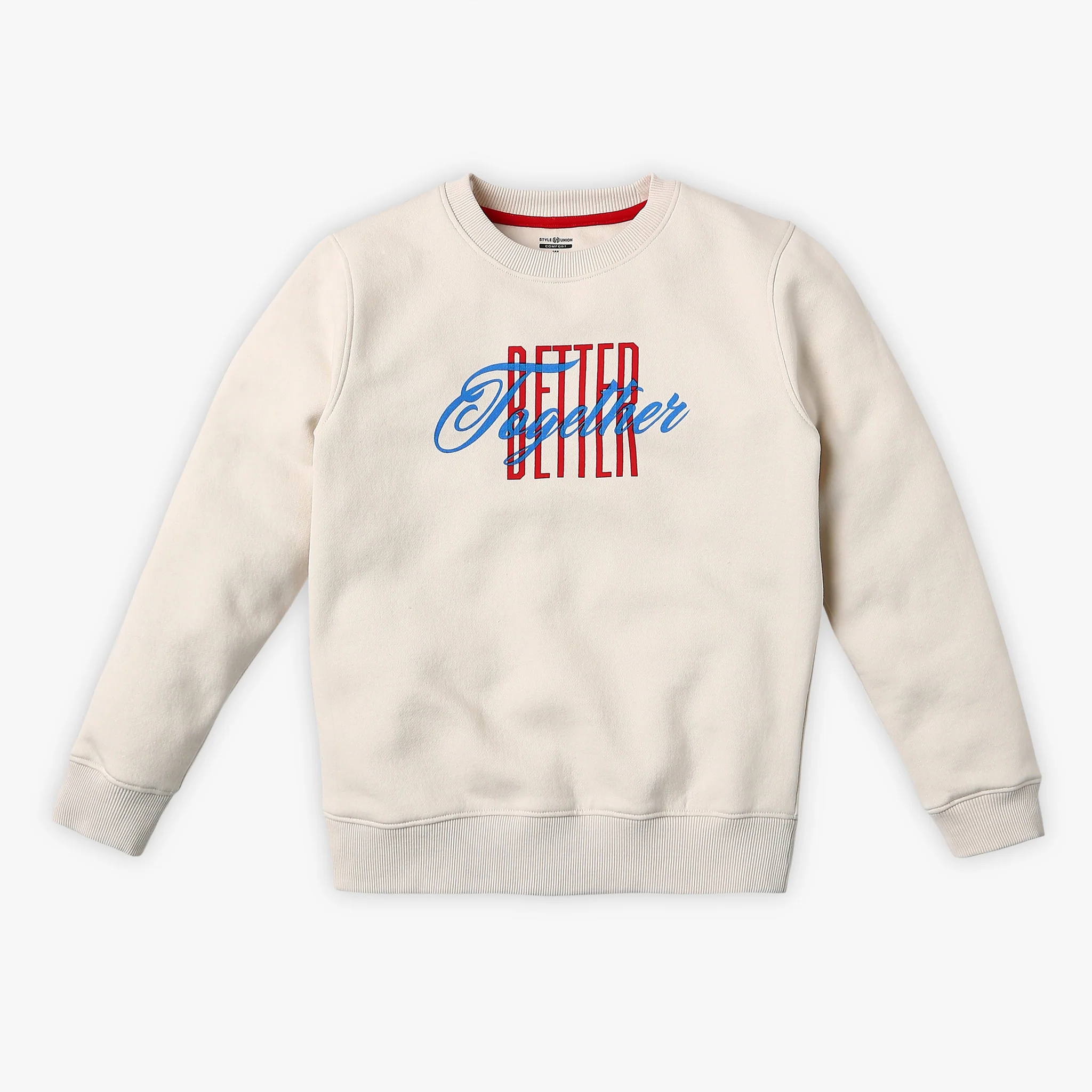 Girl's Regular Fit Printed Sweat Tee
