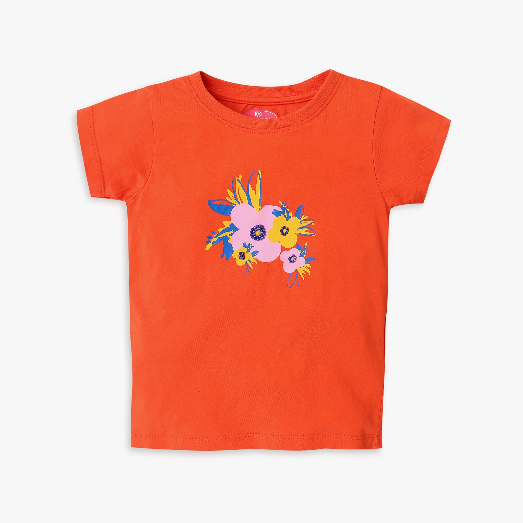 Girl's Regular Fit Printed T-Shirt