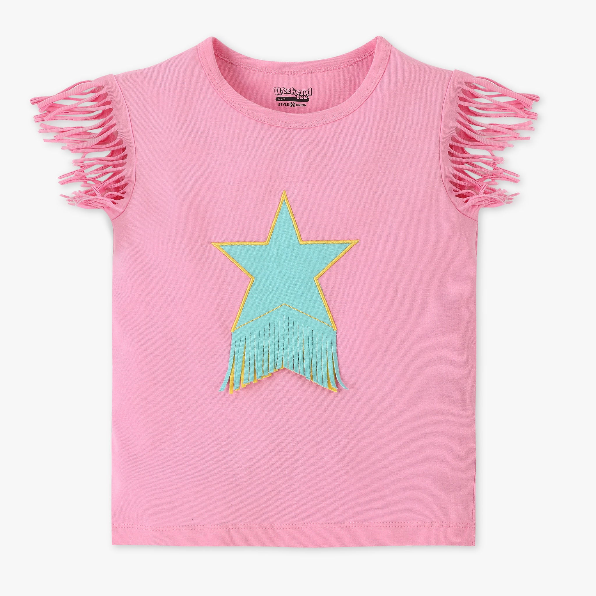 Girls Crew Neck Short Sleeve Graphic T-Shirt