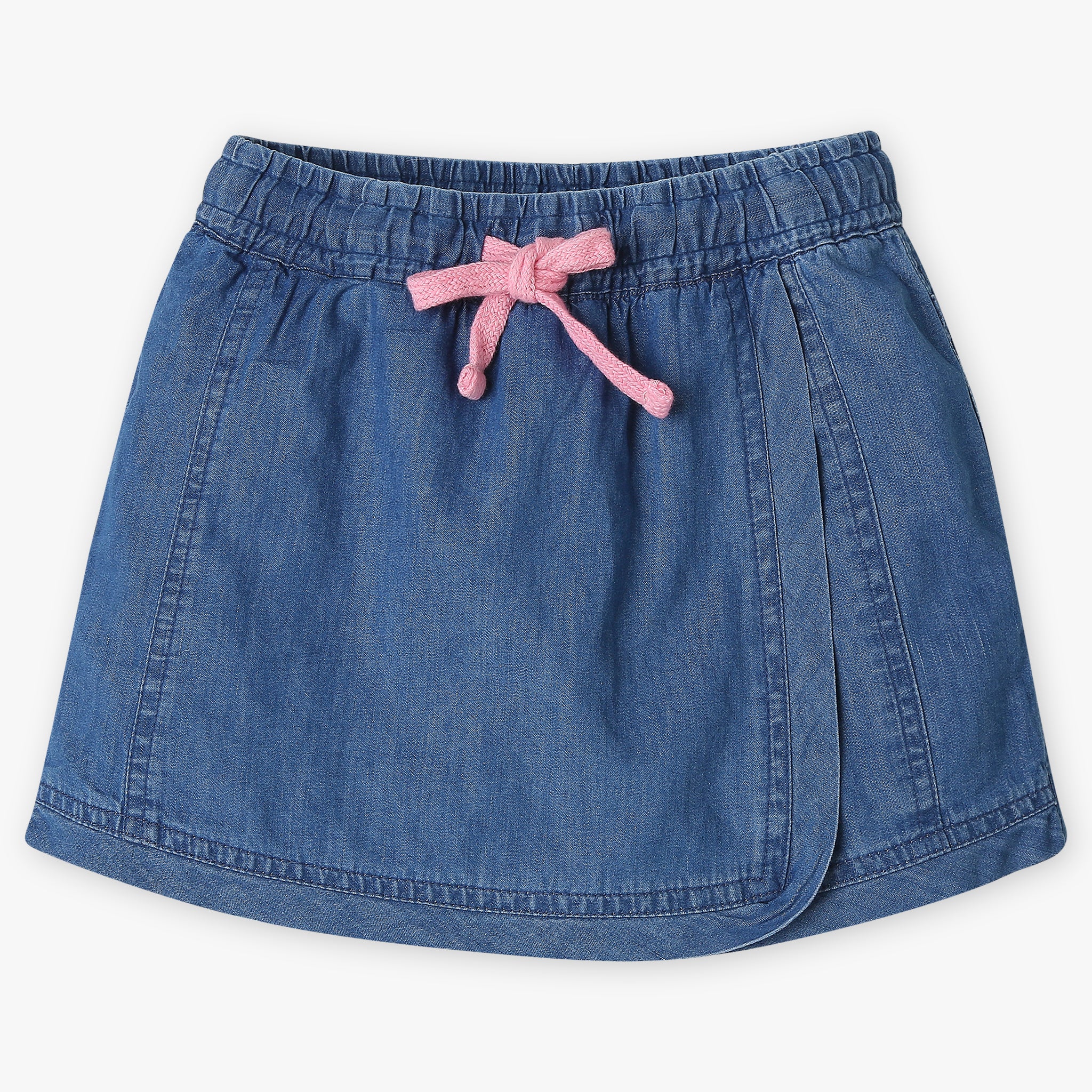 Girls Regular Fit Solid Mid Rise Skirt