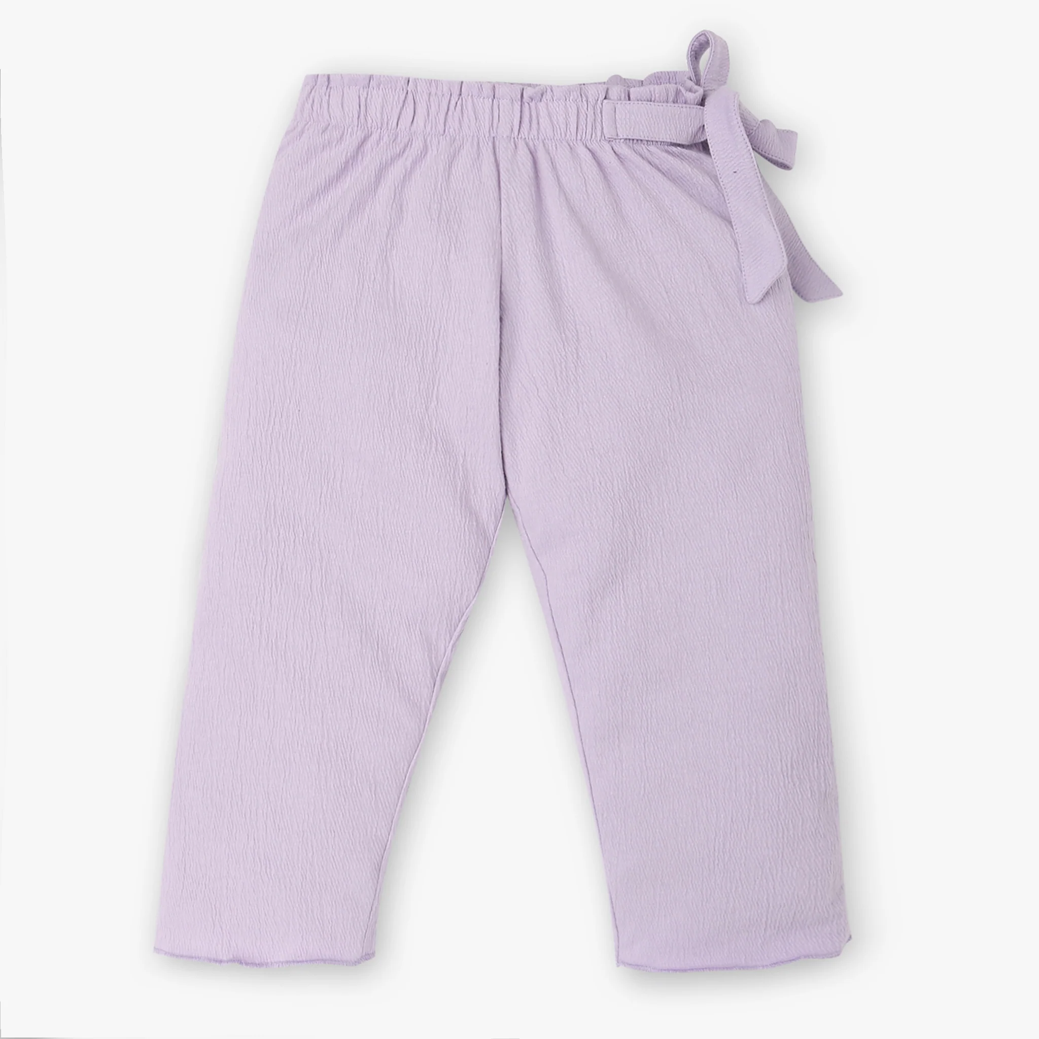 Girls Stylish Culottes With Paper Bag Waistband and Belt - Image 13